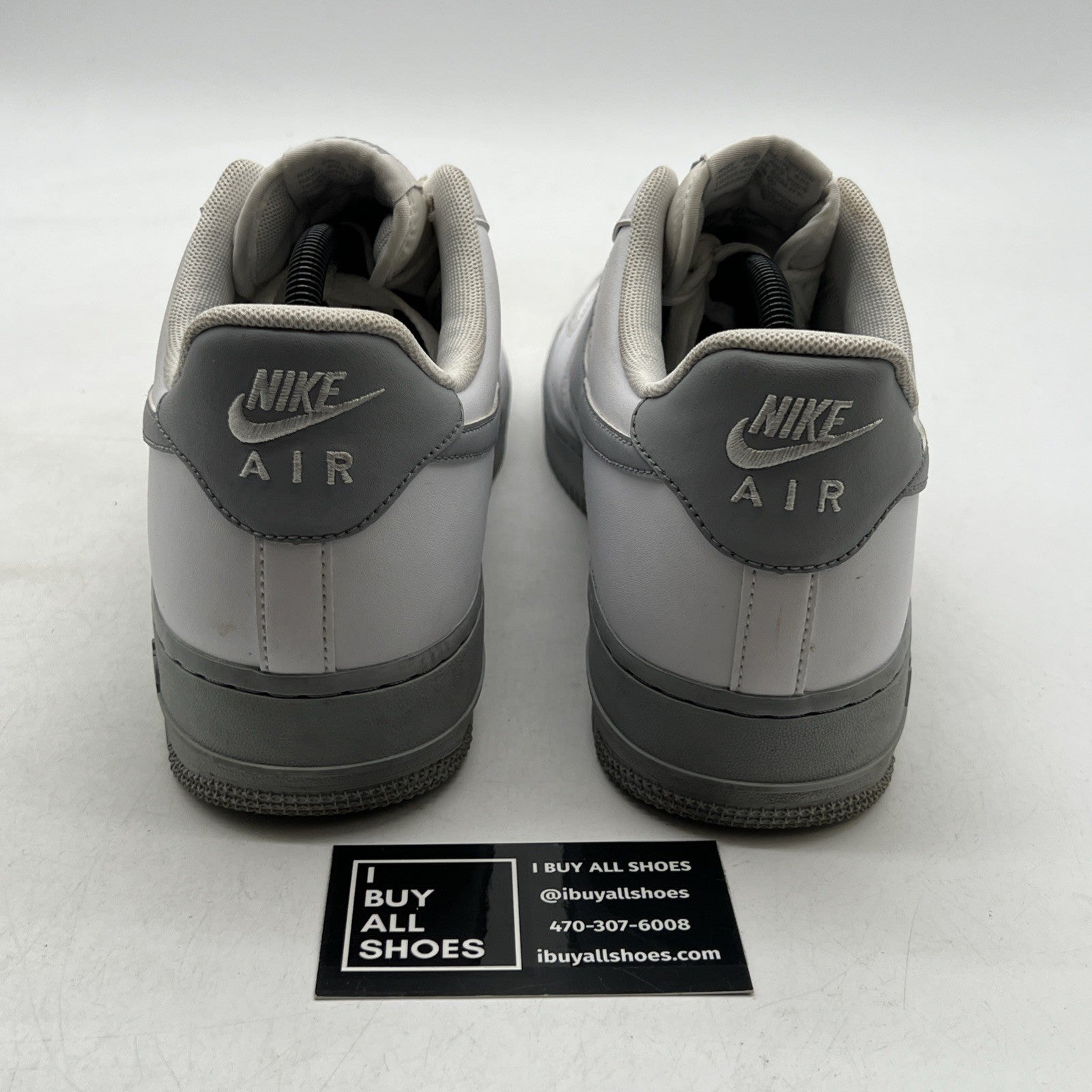 Size 10.5 - Nike Air Force 1 '07 White Grey Sole (CK7663-104)