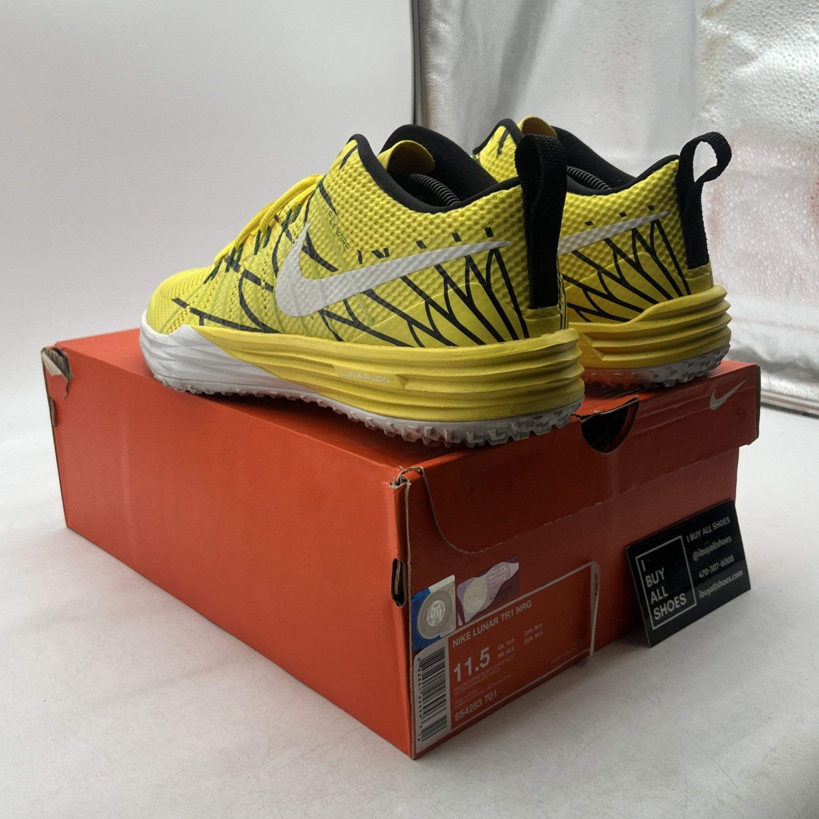 Size 11.5 - Nike Lunar TR1 LE Oregon (654283-701)