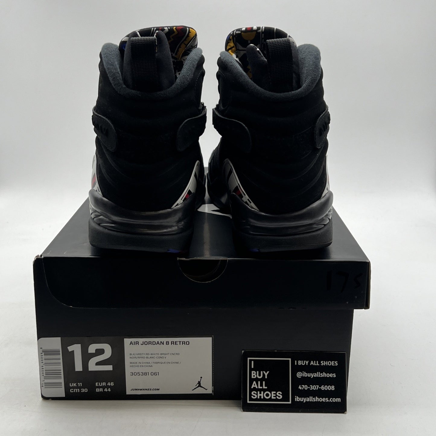 Size 12 - Air Jordan 8 Retro 2013 Playoff (305381-061)