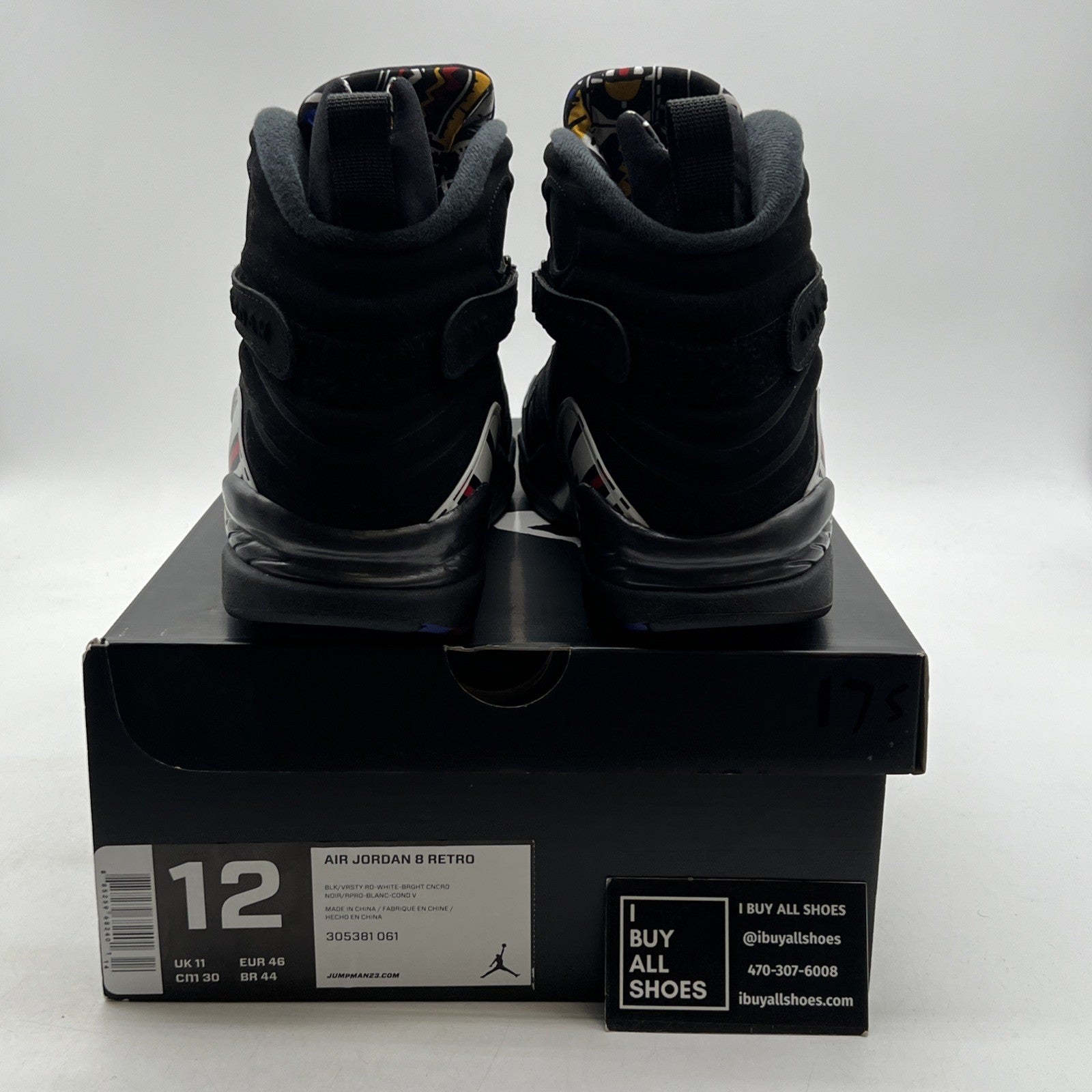 Size 12 - Air Jordan 8 Retro 2013 Playoff (305381-061)