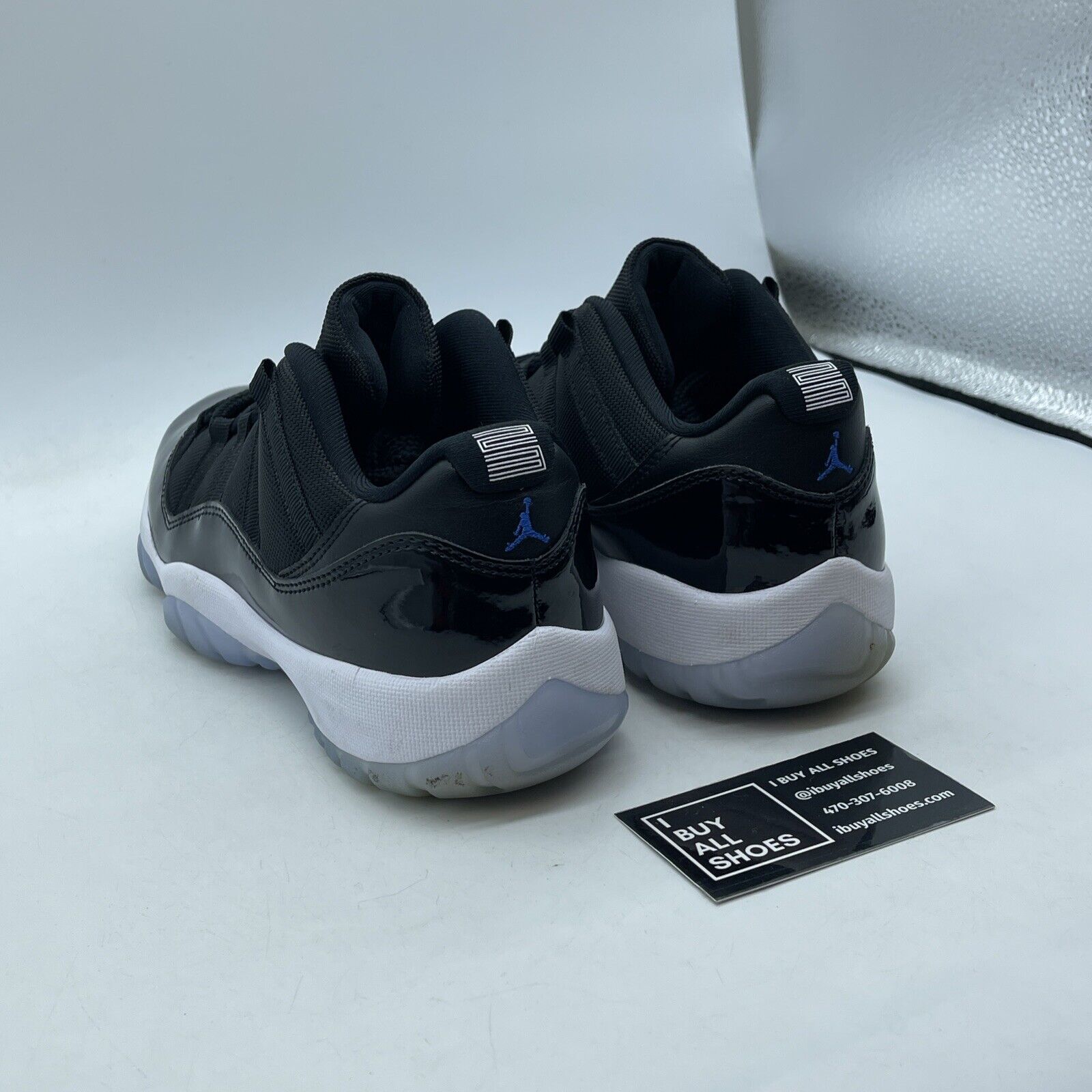 Size 8 - Air Jordan 11 Retro Low Space Jam Black Blue Suede Leather (FV5104-004)
