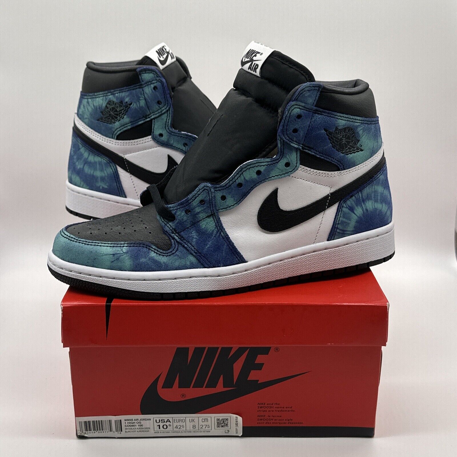 Size 10.5 - Jordan 1 Retro High OG Tie-Dye 2020