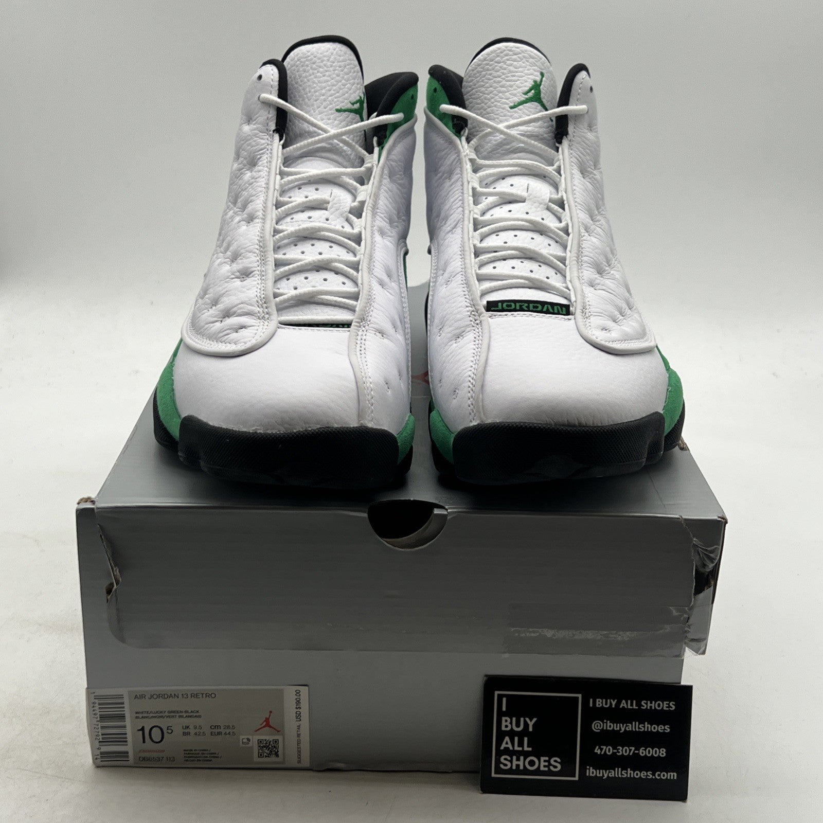Size 10.5 - Air Jordan 13 Retro Lucky Green 2020 - (DB6537-113)
