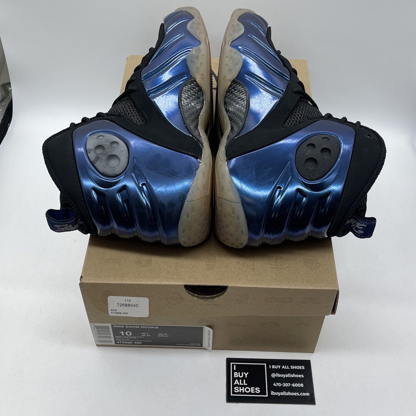 Size 10 - Nike Zoom Rookie Binary Blue Black Suede (472688-400)