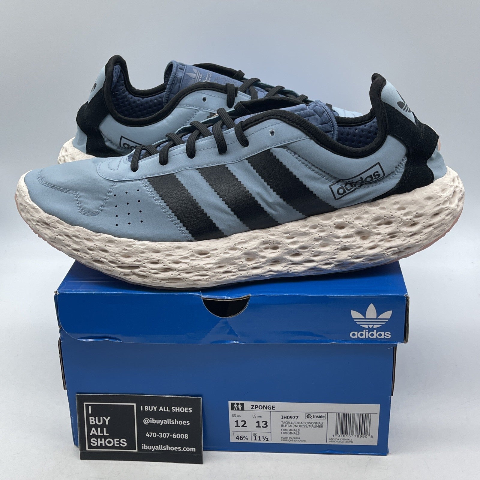 Size 12 - adidas Zponge Tactile Blue (IH0977)