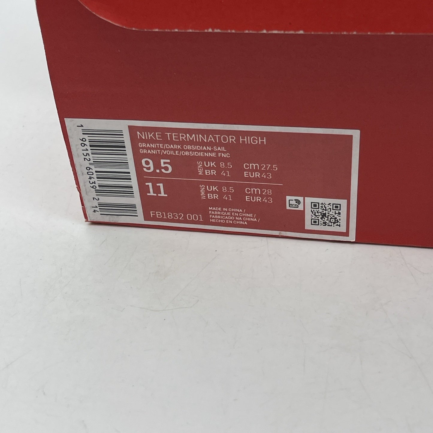 Size 9.5 - Nike Terminator High Georgetown Grey Blue Leather (FB1832-001)