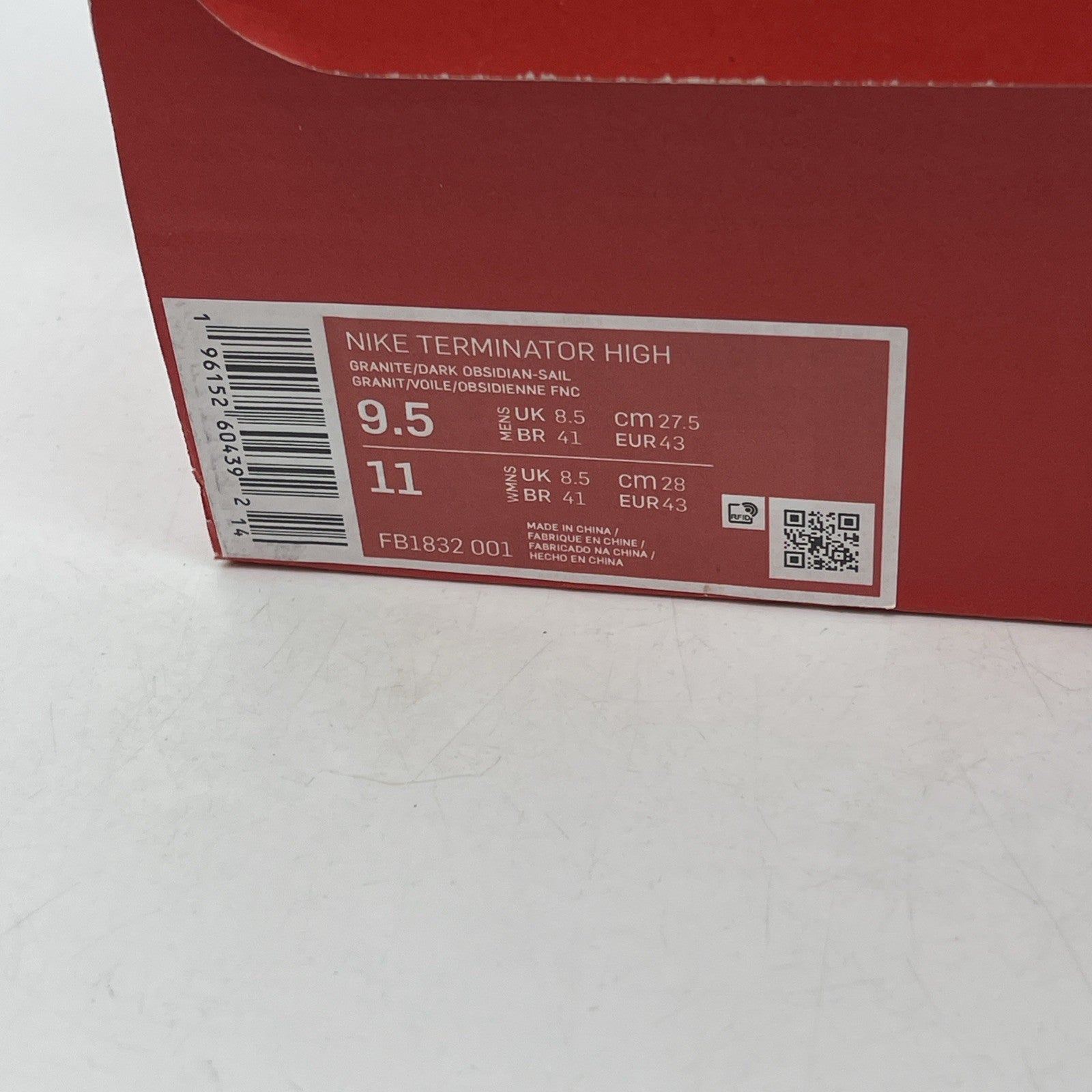 Size 9.5 - Nike Terminator High Georgetown Grey Blue Leather (FB1832-001)