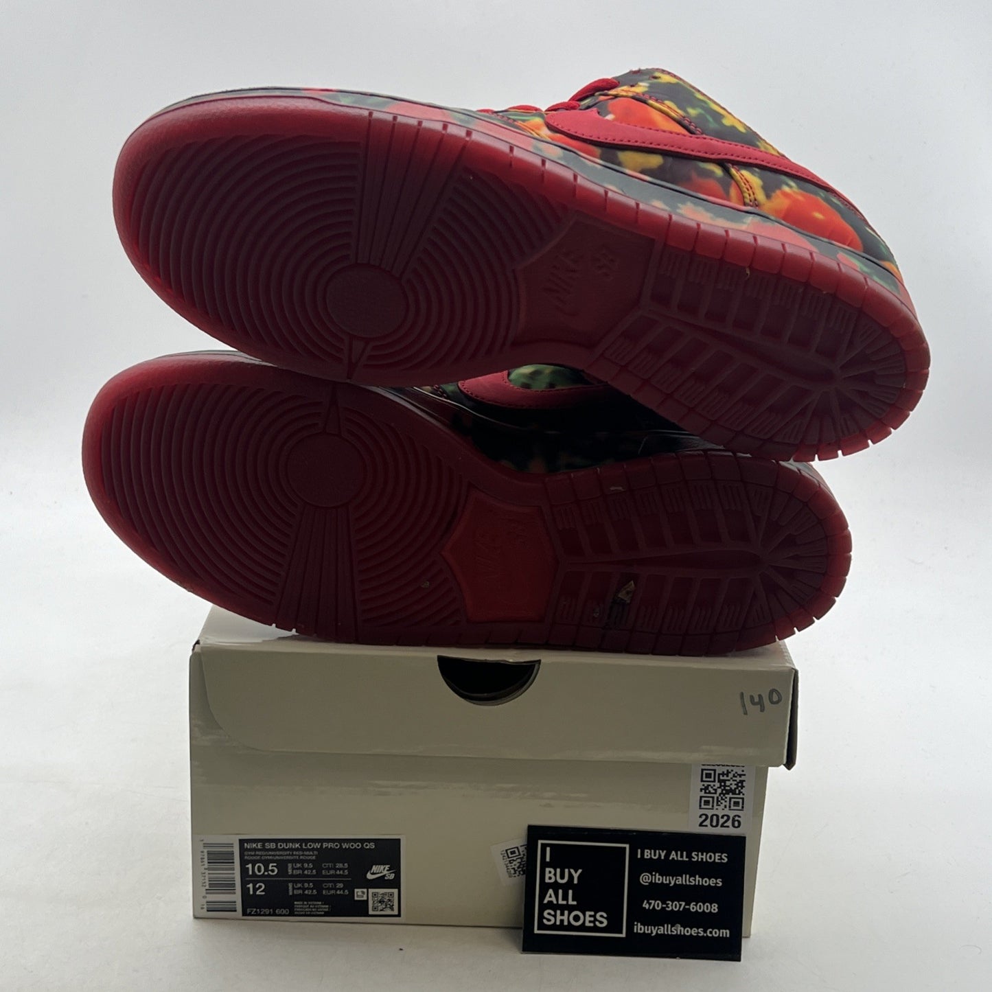 Size 10.5 - Nike The Wizard of Oz x Dunk SB Low Poppy Field (FZ1291-600)