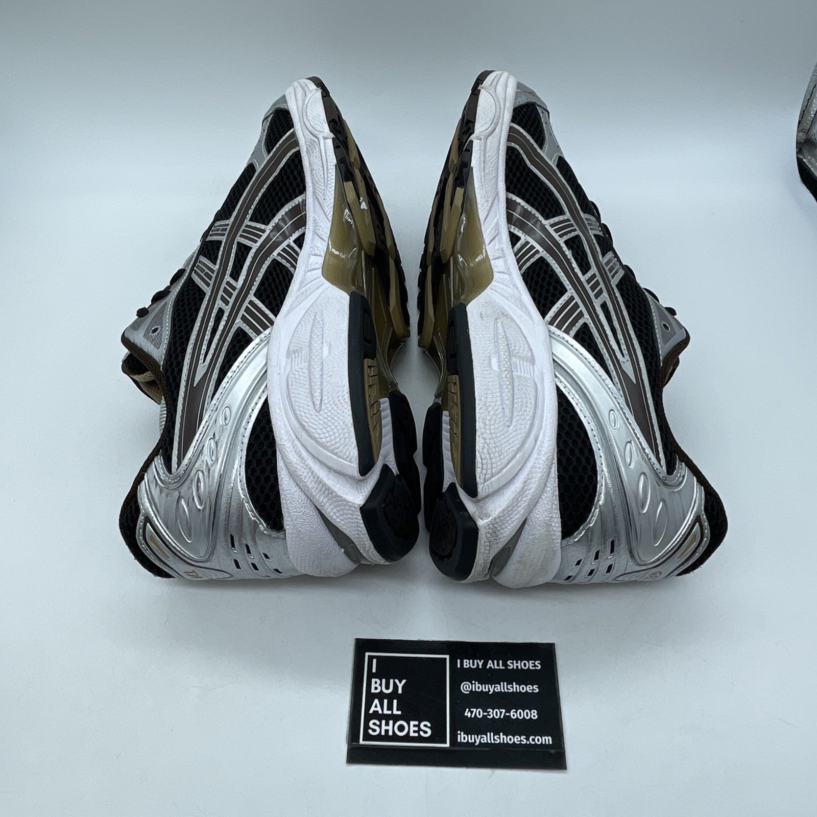 Size 12 - ASICS Gel Kayano 14 'Black Coffee' Silver Leather Suede (1201A019-004)