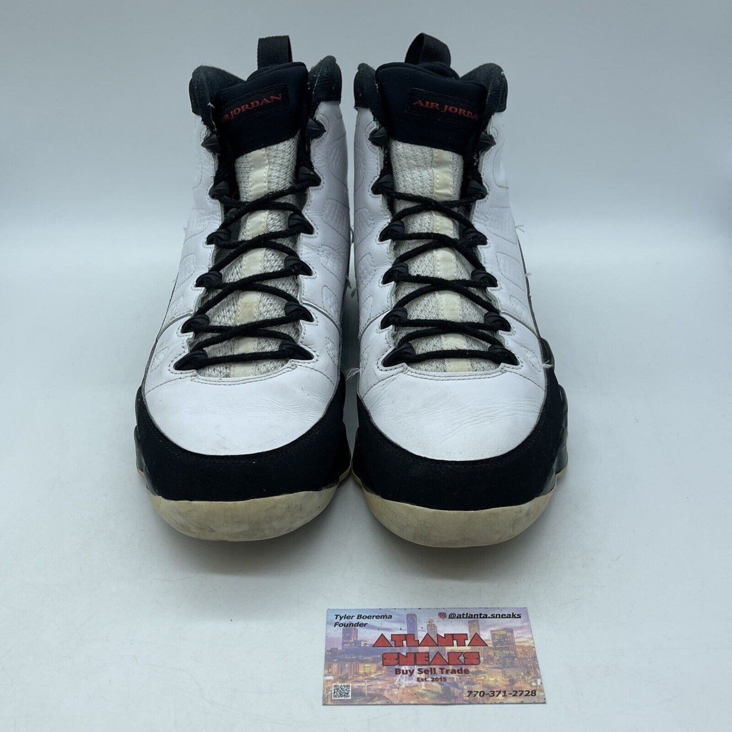 Size 13 - Jordan 9 Retro space jam Red Black Suede White Leather (302370-112)