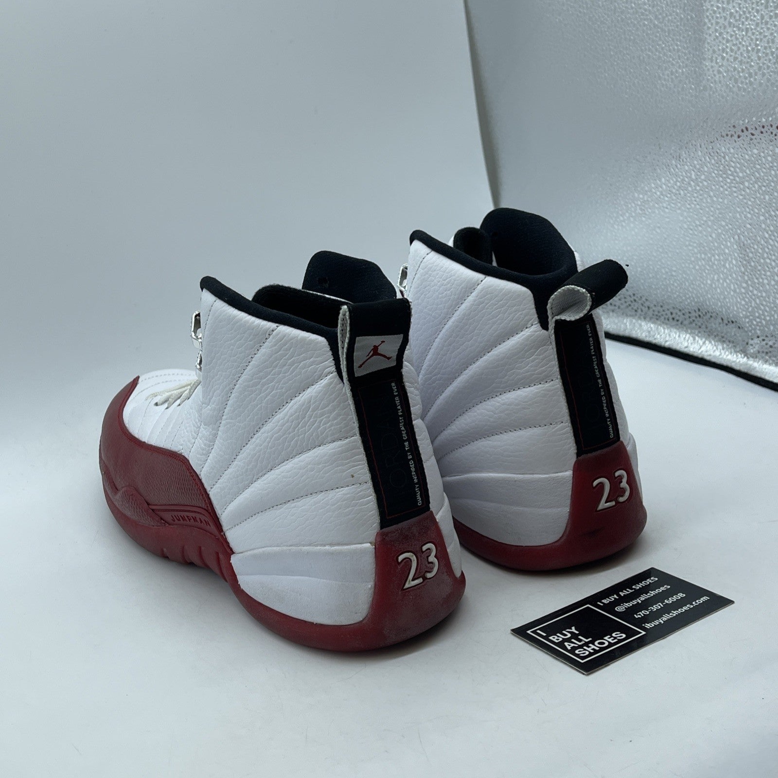 Size 13 - Air Jordan 12 Retro 2009 Cherry Red White Black Leather (130690-110)
