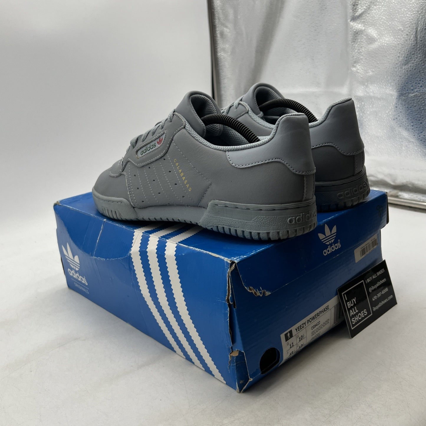 Size 11 - adidas Yeezy PowerPhase Calabasas Grey (CG6422)
