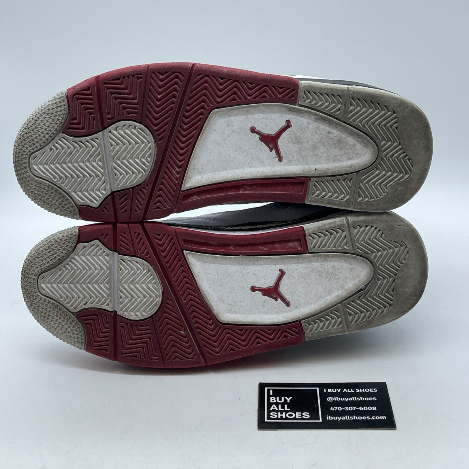 Size 9.5 - Jordan 4 Retro Fire Red White Black Leather (308497-110)