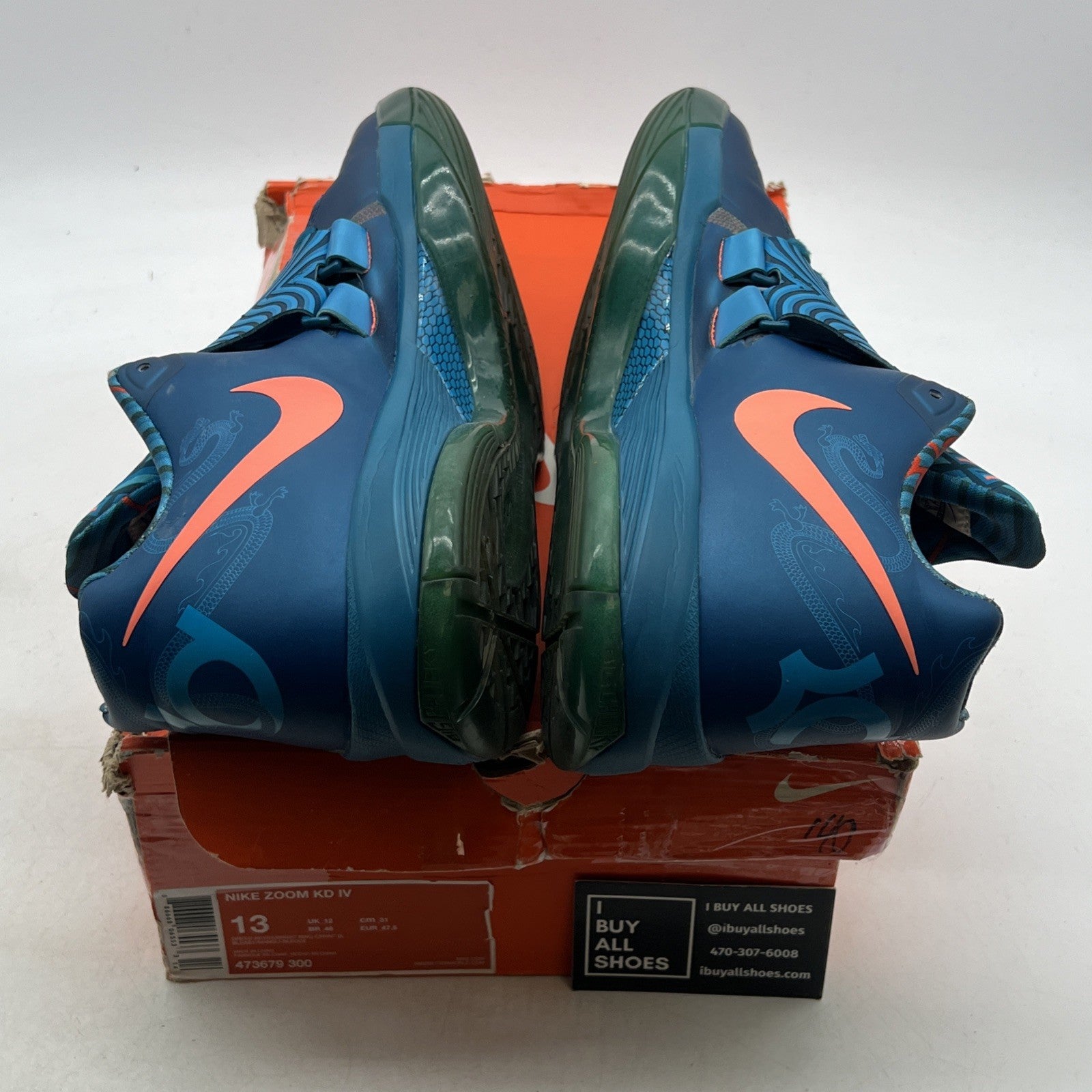 Size 13 - Nike Zoom KD 4 Year of The Dragon (473679-300)