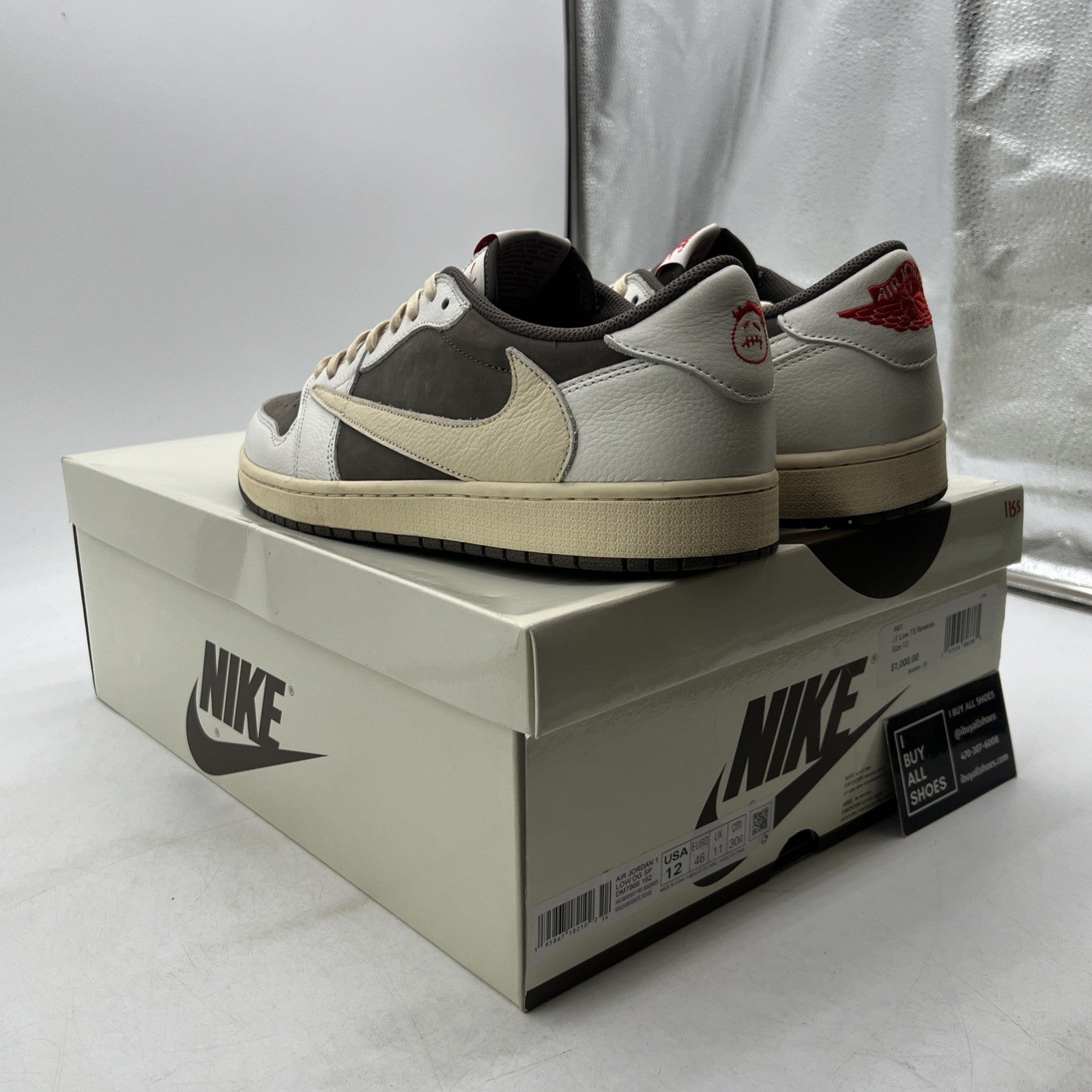 Size 12 - Air Jordan 1 Low OG x Travis Scott Reverse Mocha (DM7866-162)