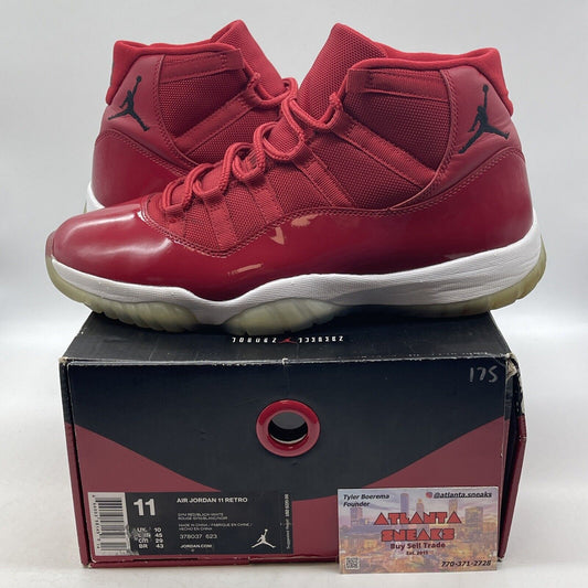 Size 11 - Jordan 11 Retro High Win Like '96 Red White (378037-623)