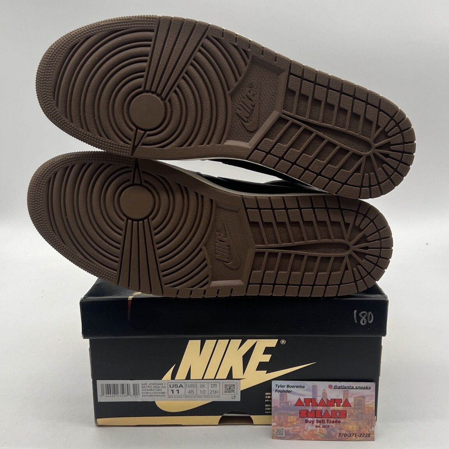 Size 11 - Jordan 1 Retro OG High Palomino Black Brown White Leather (DZ5485-020)