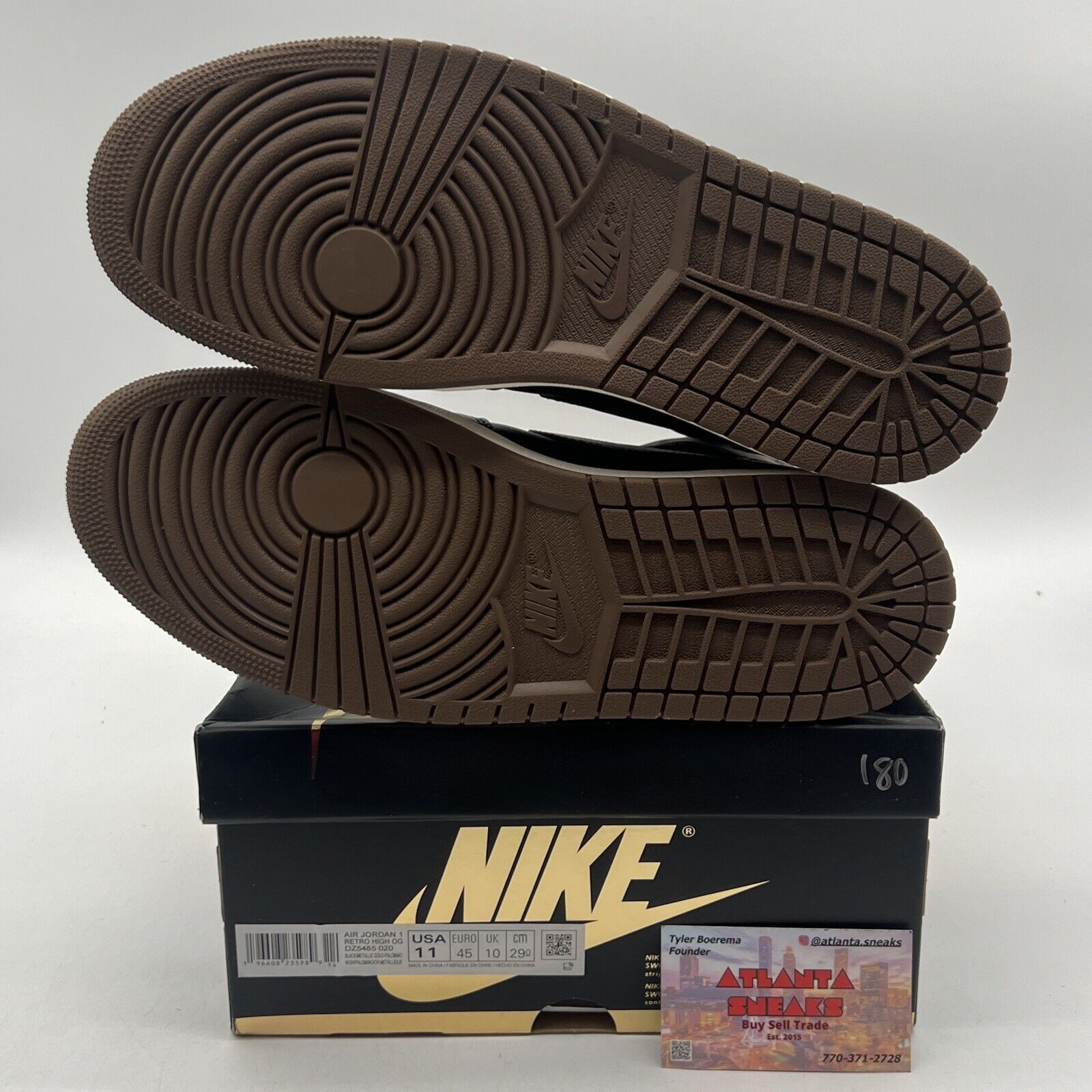 Size 11 - Jordan 1 Retro OG High Palomino Black Brown White Leather (DZ5485-020)