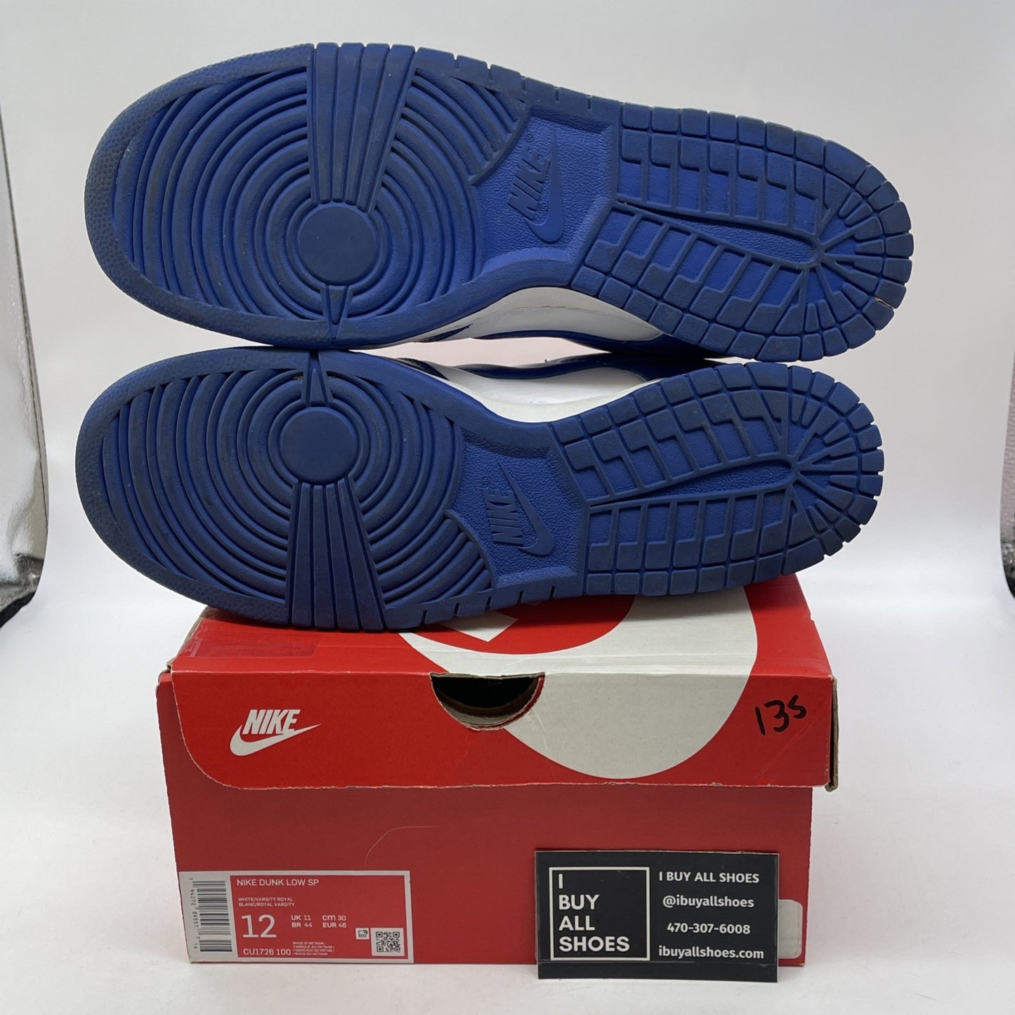 Size 12 - Nike Dunk Low Retro SP Kentucky 2020 Blue White Leather (CU1726-100)