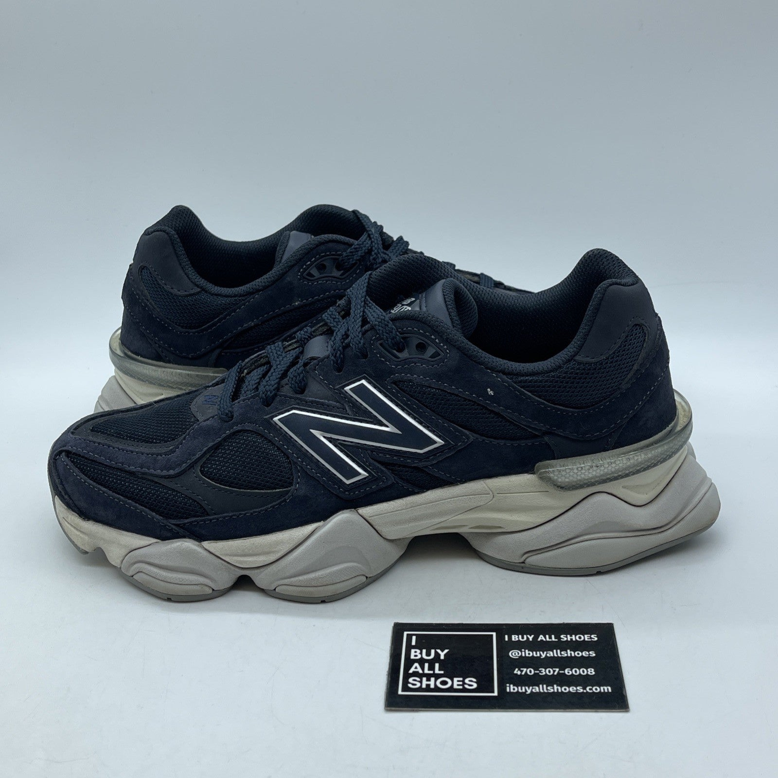 Size 9 - New Balance 9060 Eclipse Navy Suede Leather (U9060NV)
