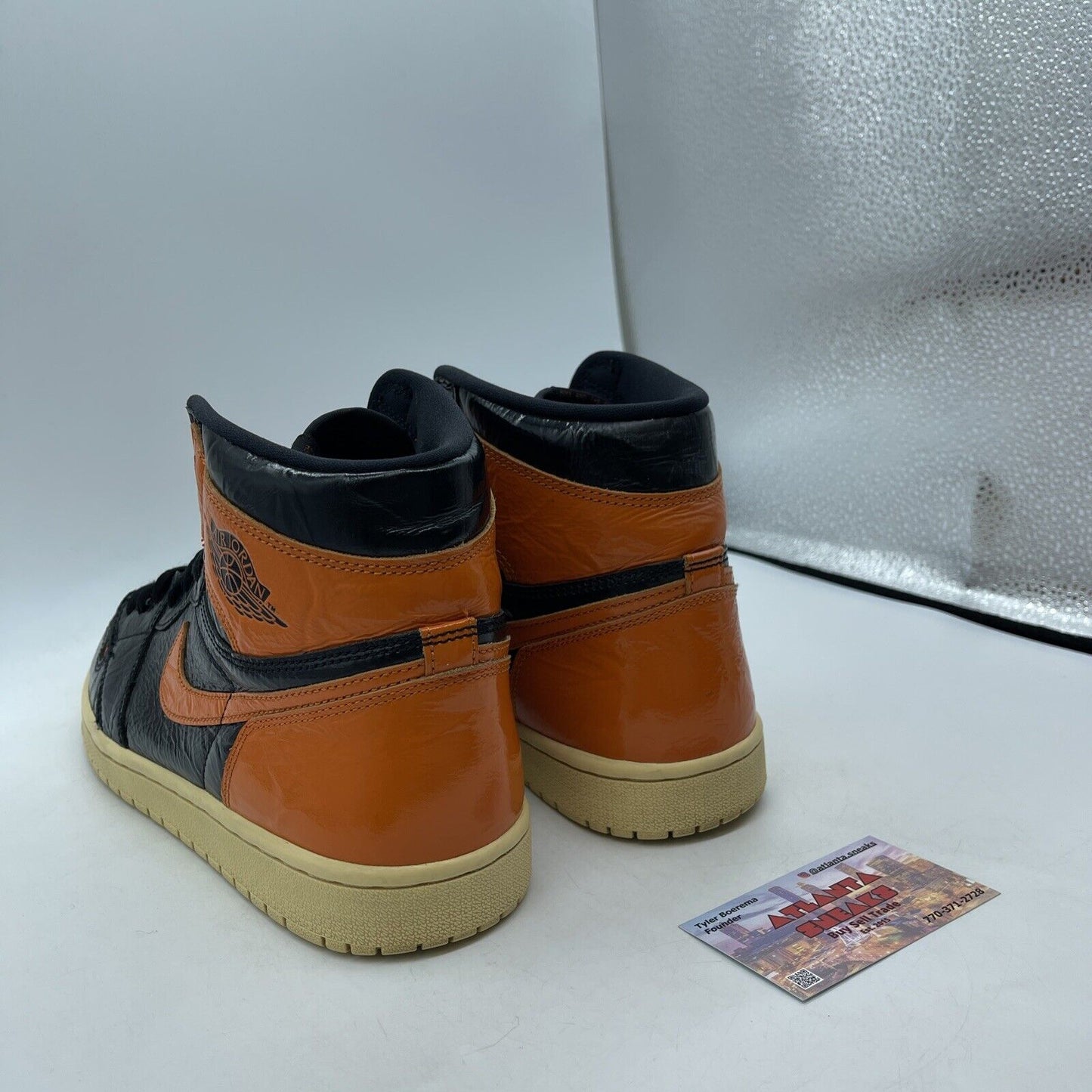 Size 10.5 - Jordan 1 Retro OG High Shattered Backboard 3.0 Orange (555088-028)