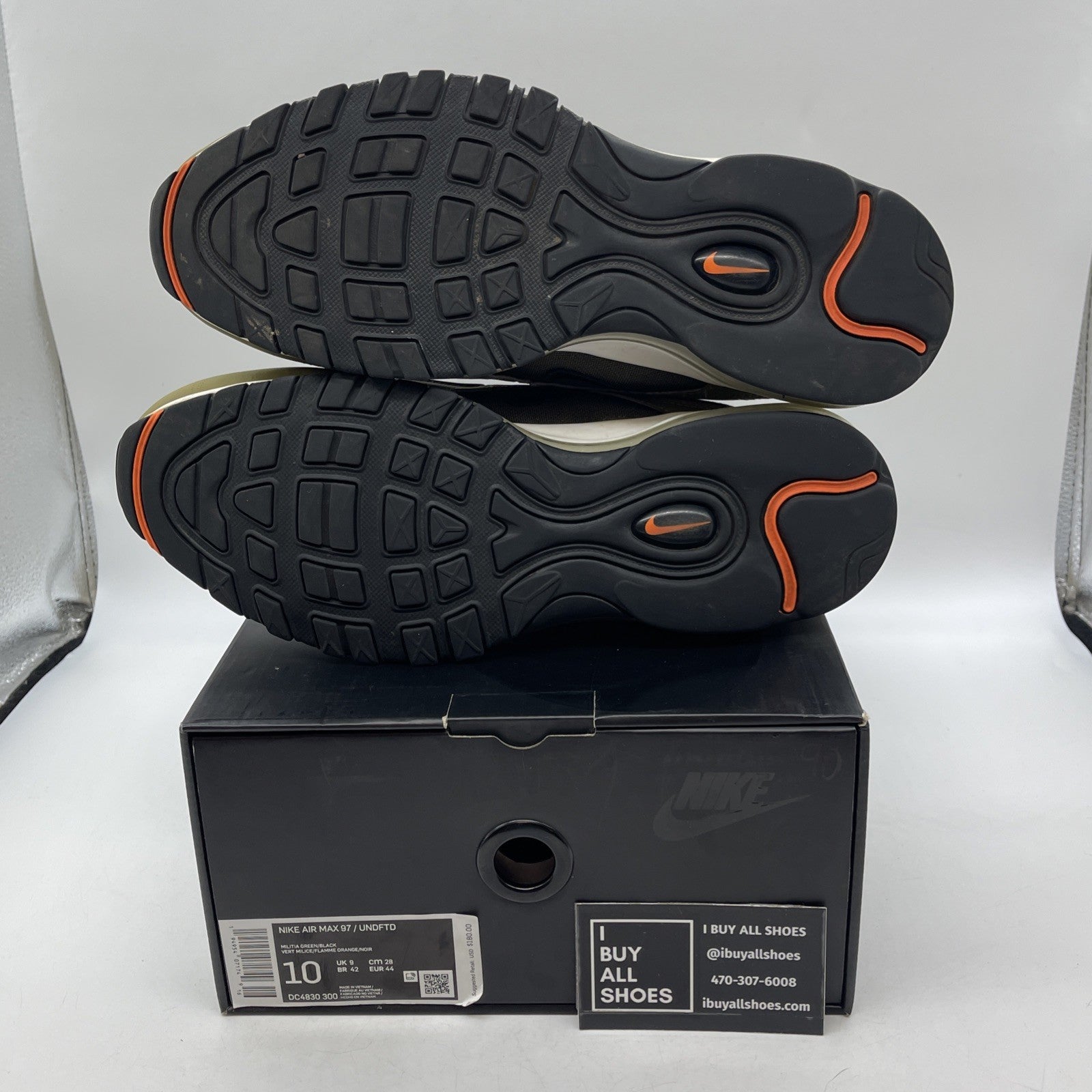 Size 10 - Nike Undefeated x Air Max 97 Militia Green (DC4830-300)