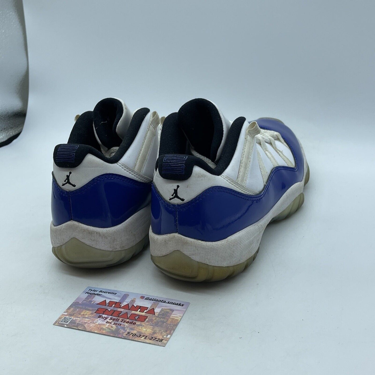 Size 9.5W - Nike Air Jordan 11 Retro Low White Concord Suede (AH7860-100)
