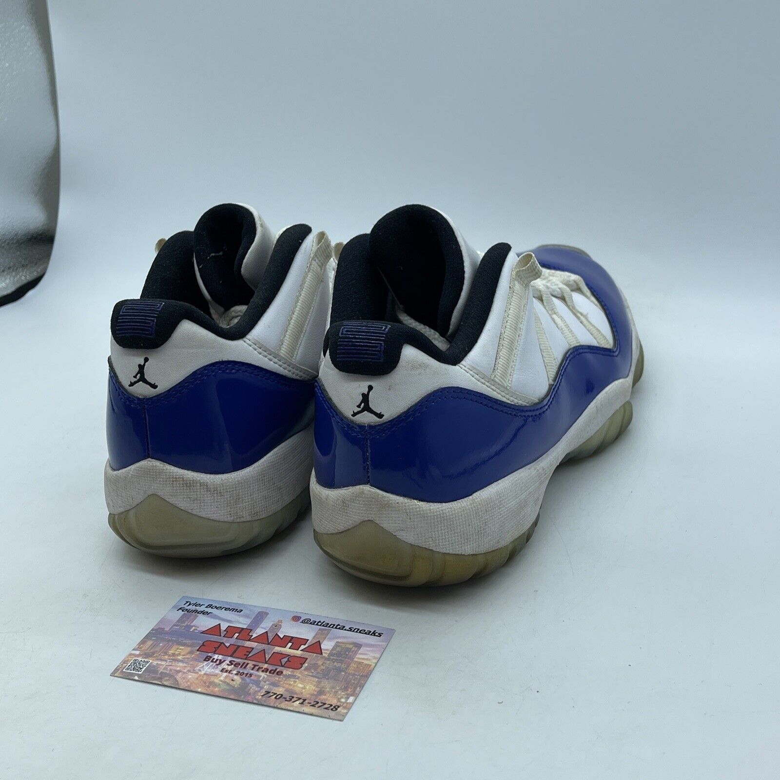 Size 9.5W - Nike Air Jordan 11 Retro Low White Concord Suede (AH7860-100)