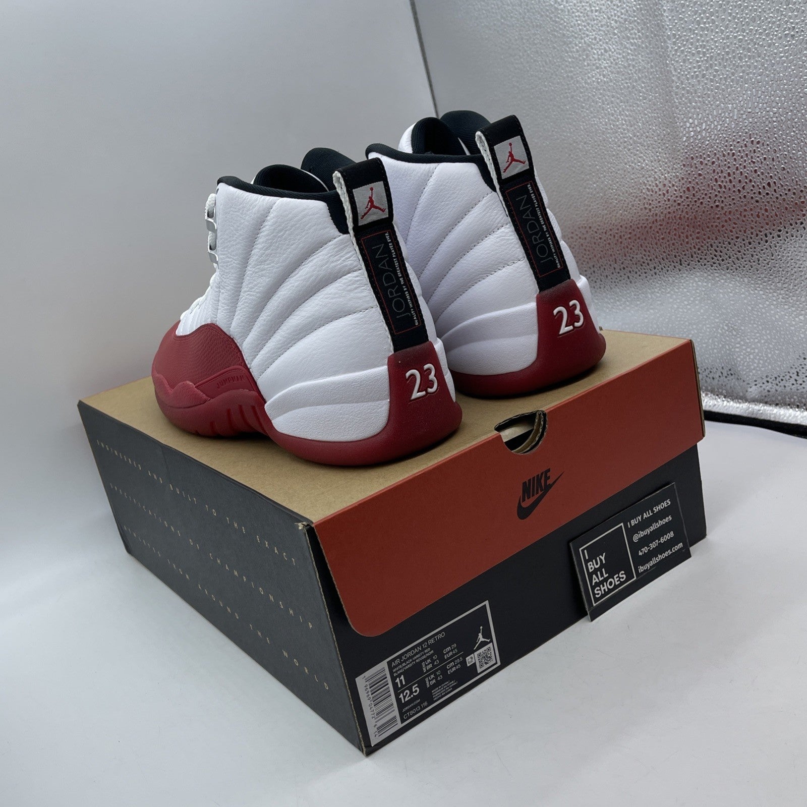 Size 11 - Air Jordan 12 Retro 2023 Mid Cherry Leather (CT8013-116)