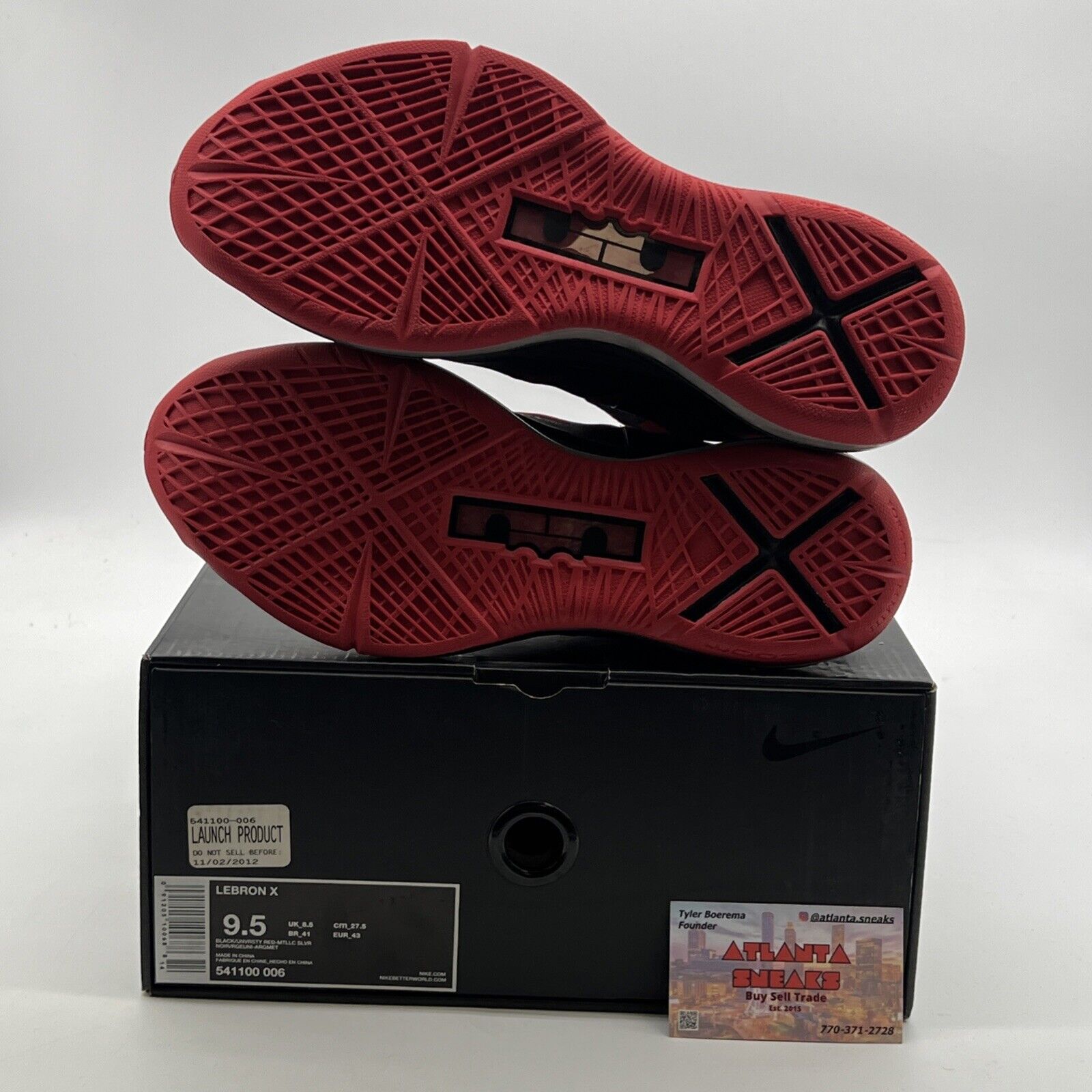 Size 9.5 - Nike Lebron 10 Heat Away (541100-006)