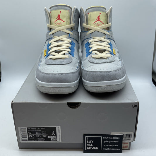 Size 12 - Jordan 2 Gray Fog 2022 Blue Suede Leather (DN3802-001)