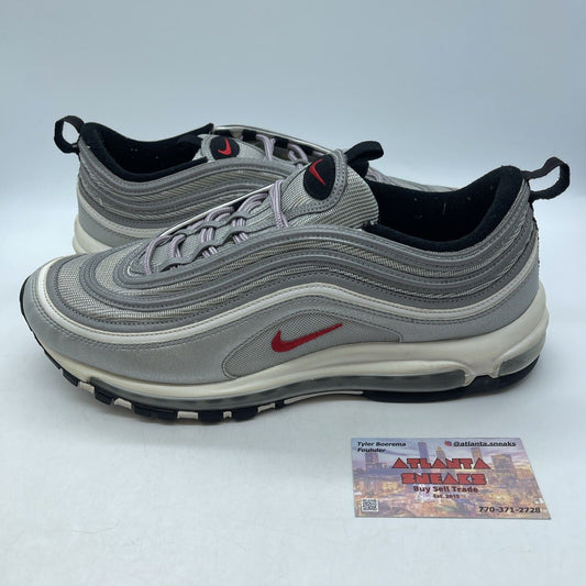 Size 12 - Nike Air Max 97 OG QS 2017 Silver Bullet Red Purple Black (884421-001)