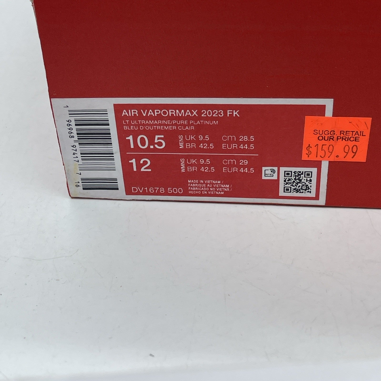 Size 10.5 - Nike Air VaporMax 2023 Flyknit Light Ultramarine (DV1678-500)