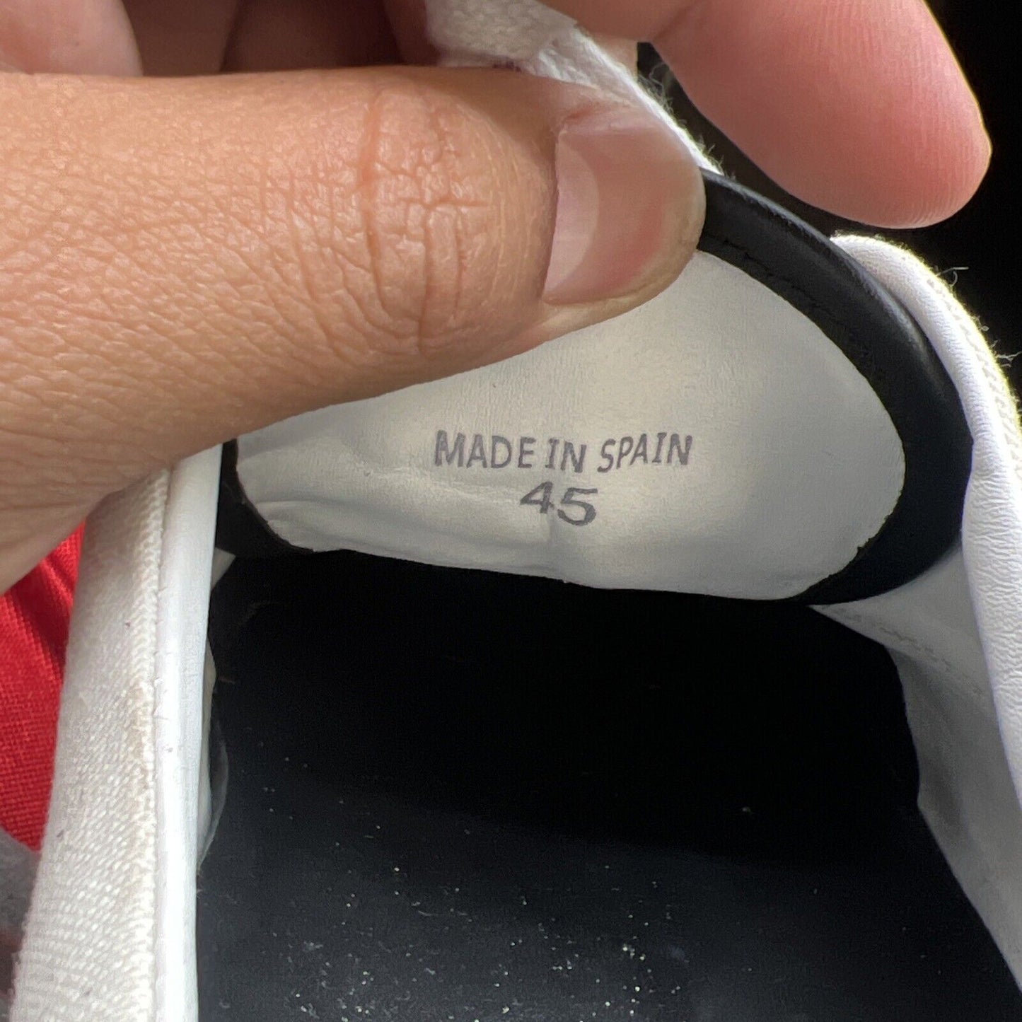 Size 11.5 - Amiri Bone Slip On Shoes Skeleton Black/White