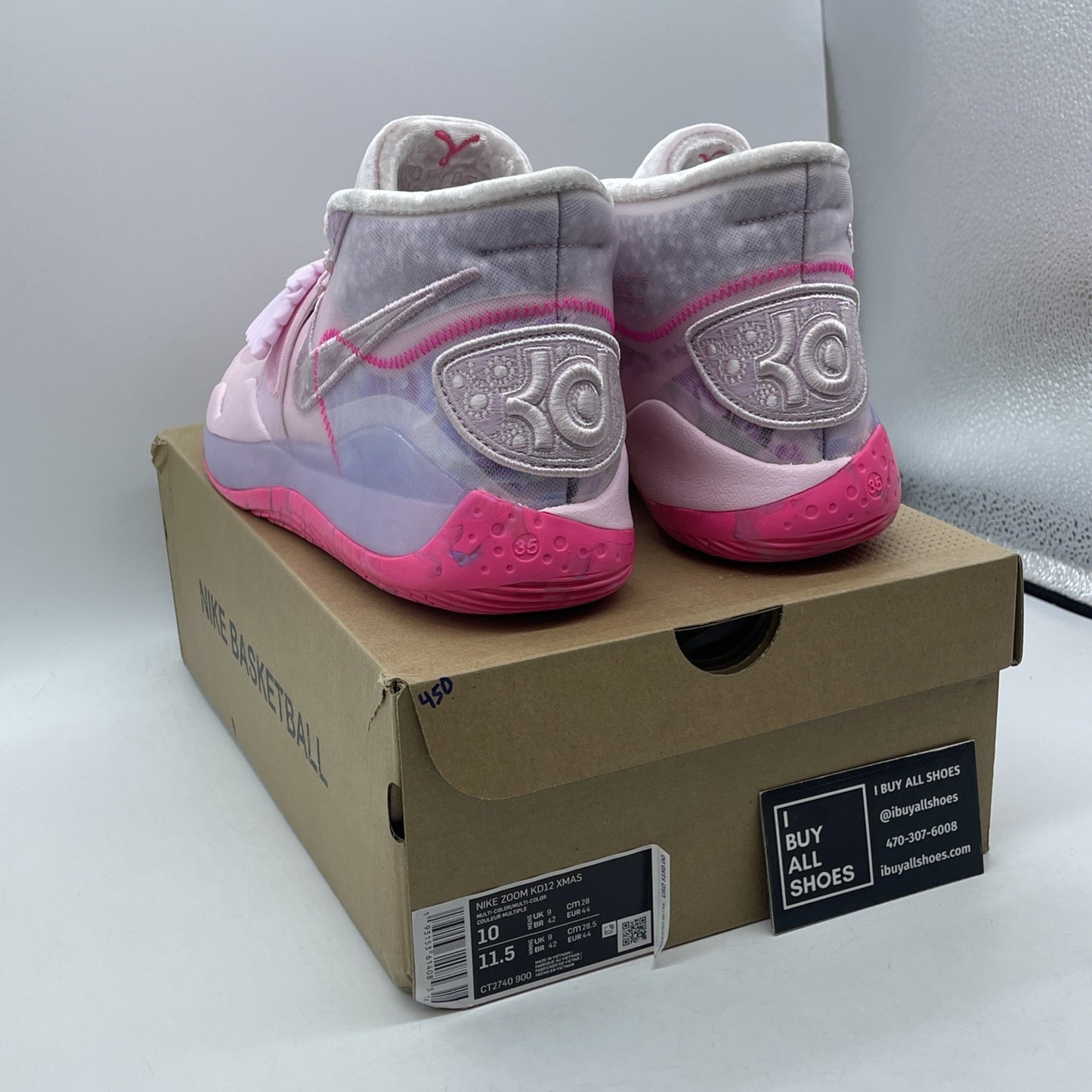 Size 10 - Nike KD 12 Aunt Pearl Pink Suede (CT2740-900)