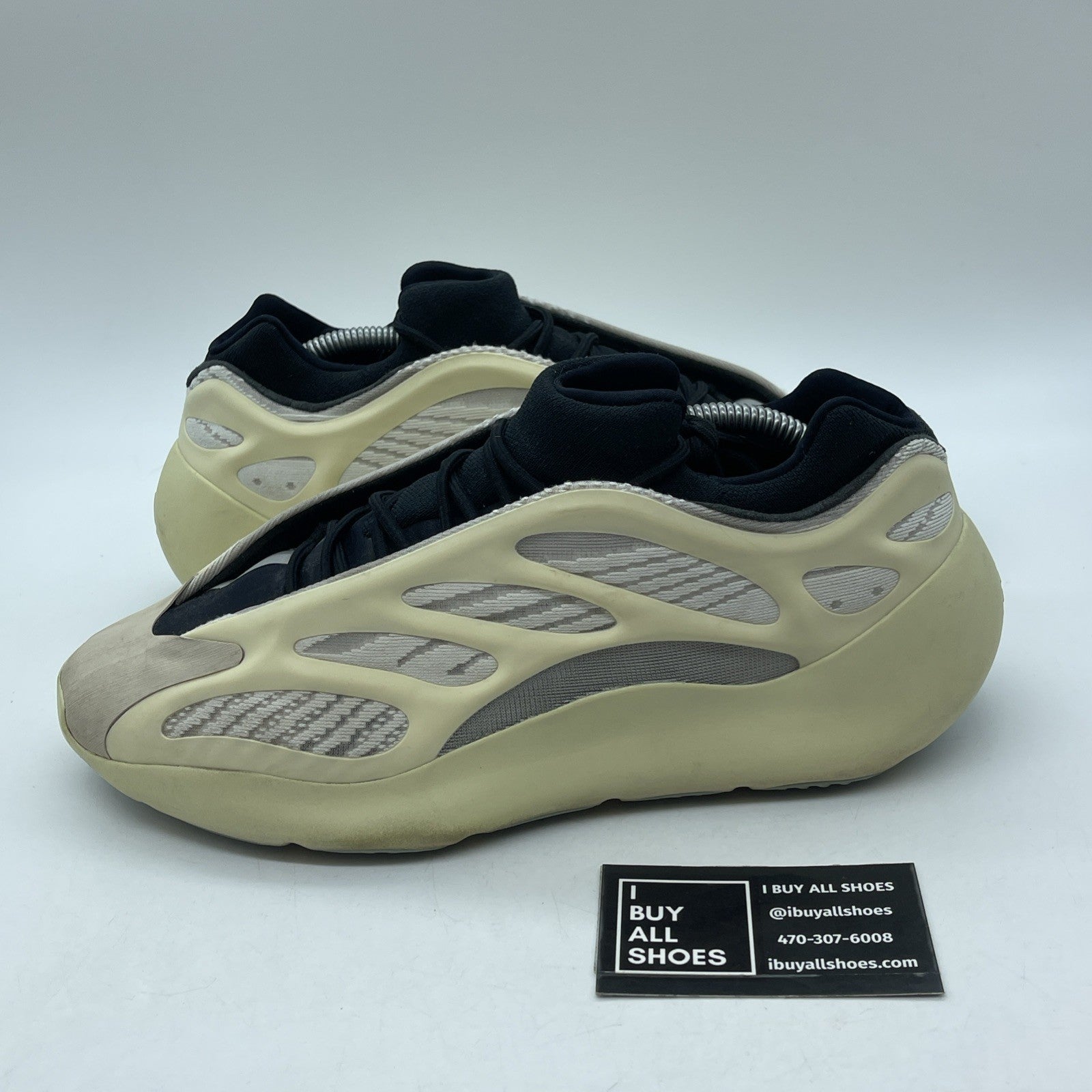 Size 9.5 - adidas Yeezy Boost 700 V3 Azael Black White Suede (FW4980)