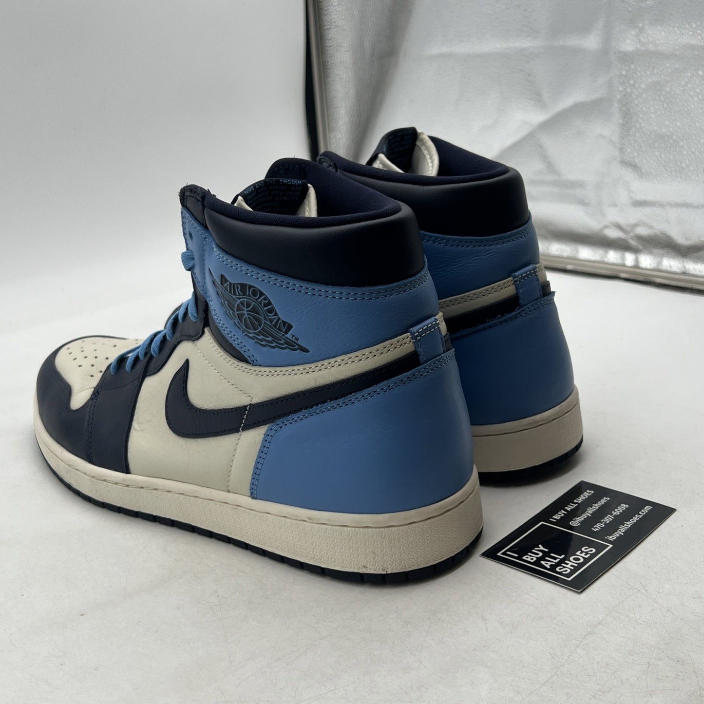 Size 14 - Air Jordan 1 Retro OG High Obsidian UNC 2019 (555088-140)