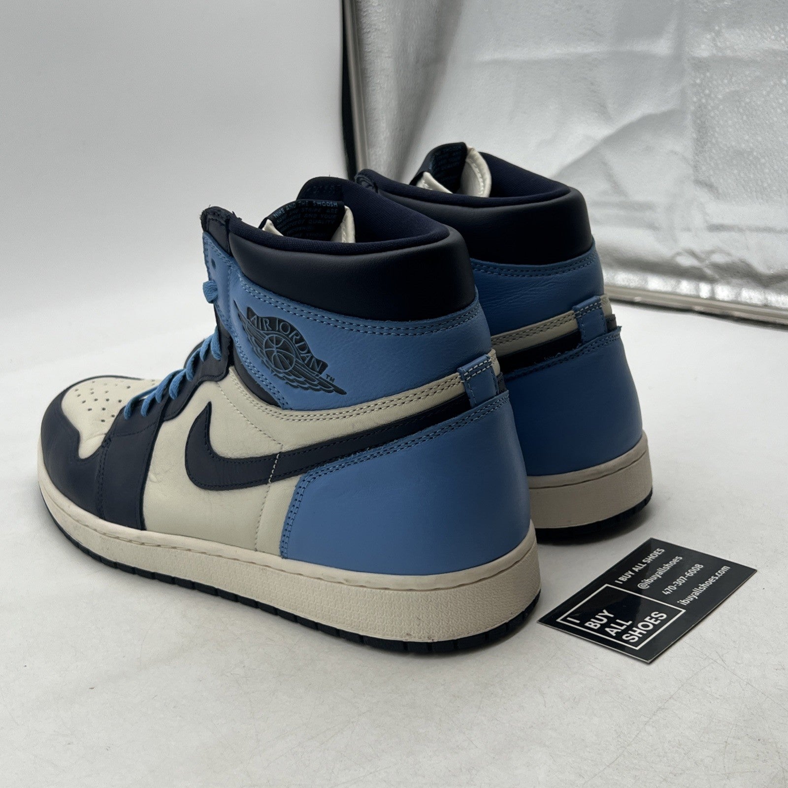 Size 14 - Air Jordan 1 Retro OG High Obsidian UNC 2019 (555088-140)