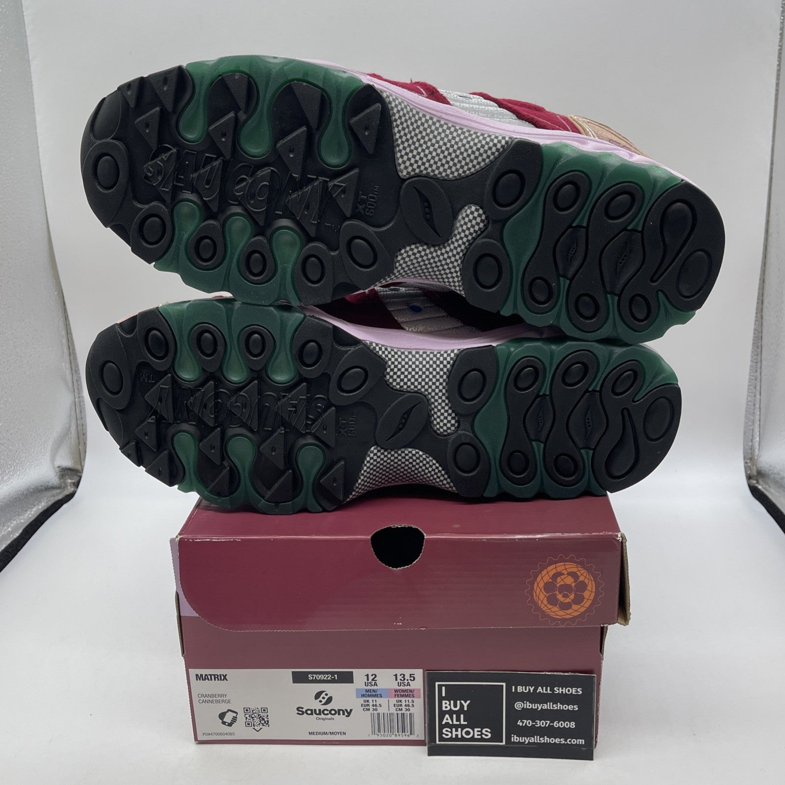 Size 12 - Saucony Jae Tips x Matrix No Shoes In The House Cranberry (S70922-1)