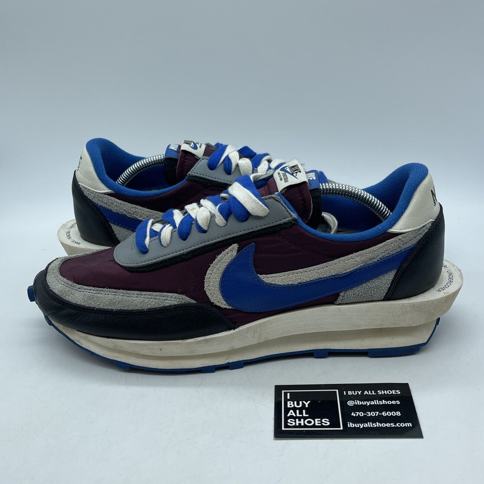 Size 12 - Nike sacai x Undercover x LDWaffle Night Maroon Team Royal -DJ4877-600