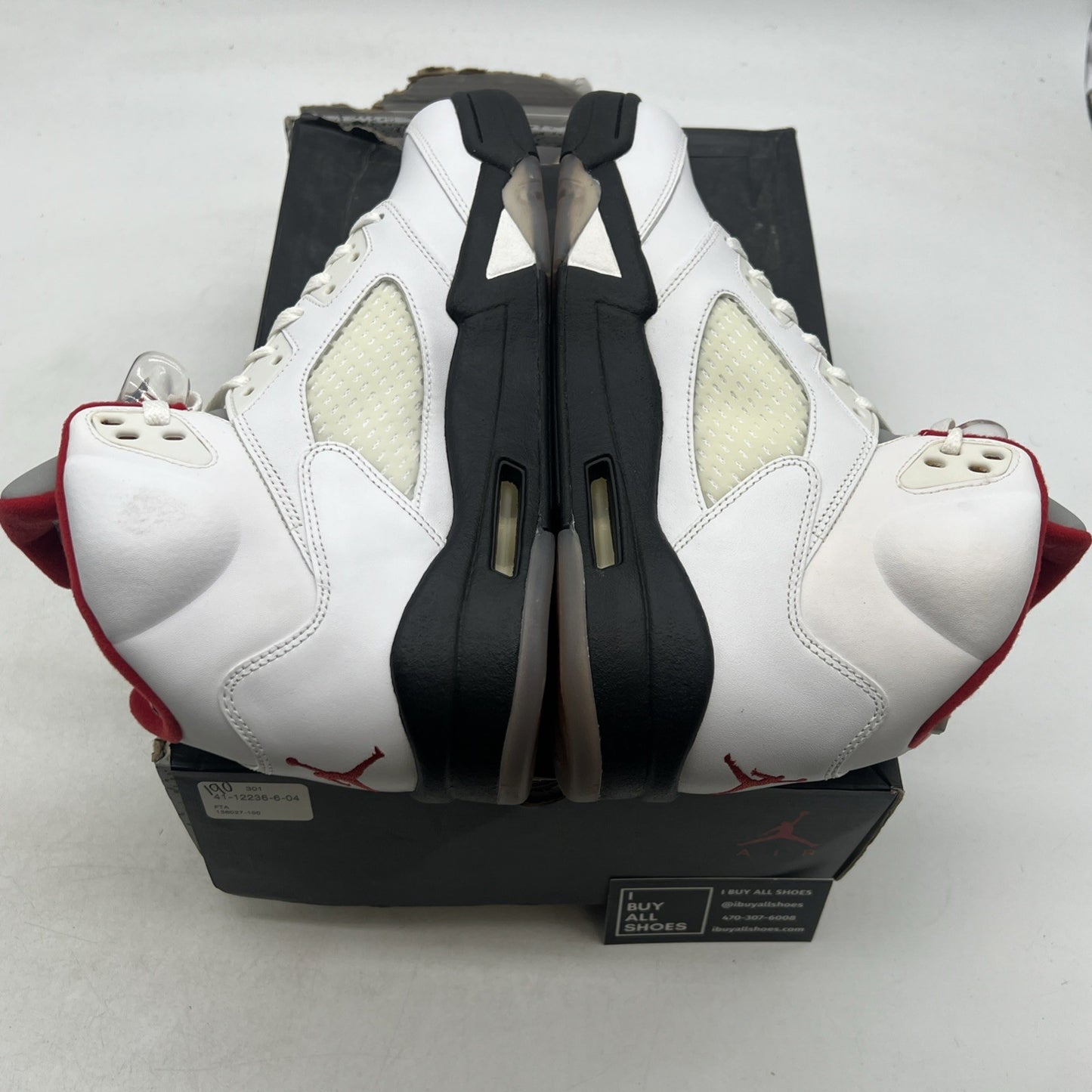 Size 9.5 - Air Jordan 5 Retro 2013 White Fire Red (136027-100)