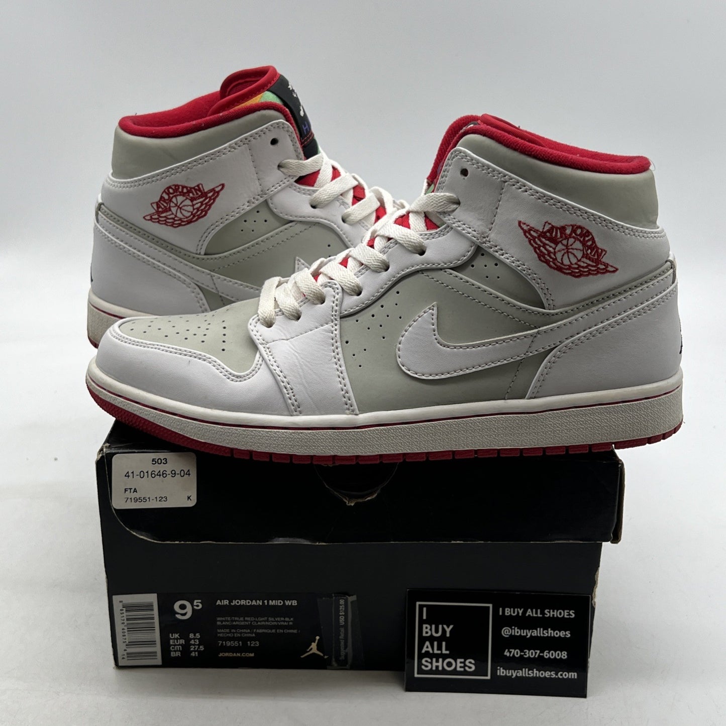 Size 9.5 - Air Jordan 1 2015 Mid Hare (719551-123)