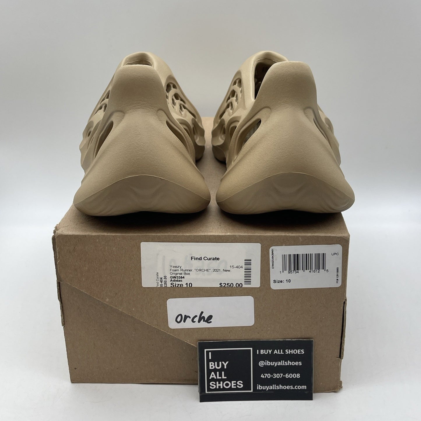 Size 10 - adidas Yeezy Foam RNNR Ochre Brown (6733)