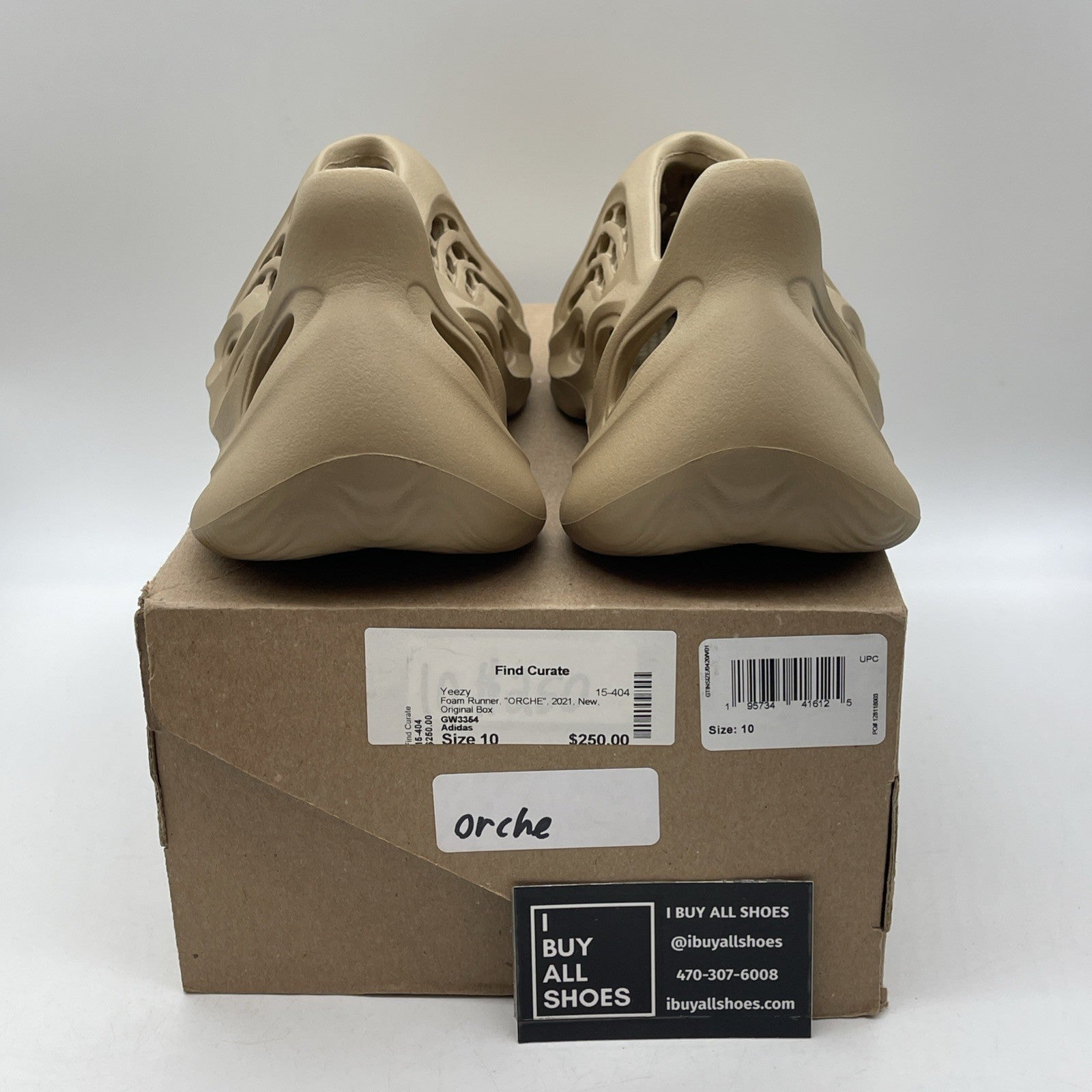 Size 10 - adidas Yeezy Foam RNNR Ochre Brown (6733)