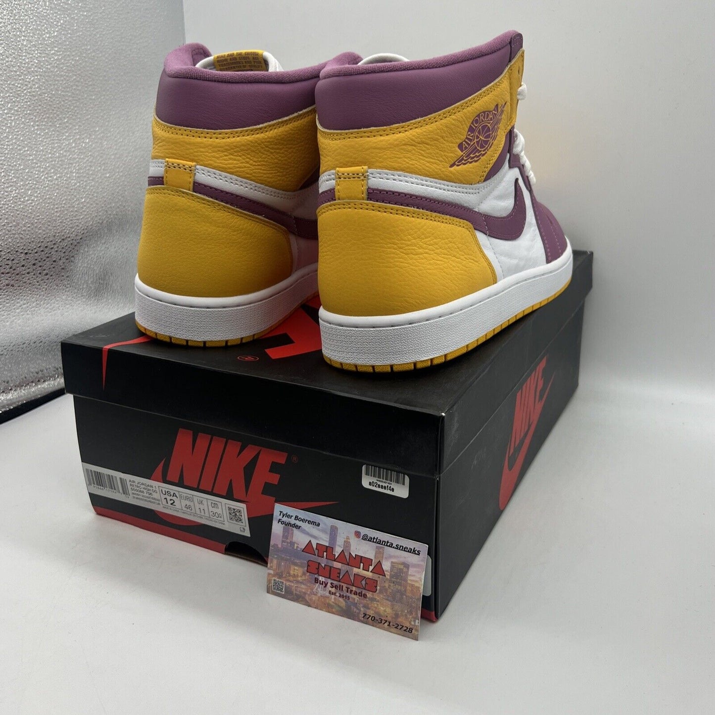 Size 12 - Jordan 1 Retro High OG Brotherhood 2022 Brand New Og All Yellow White