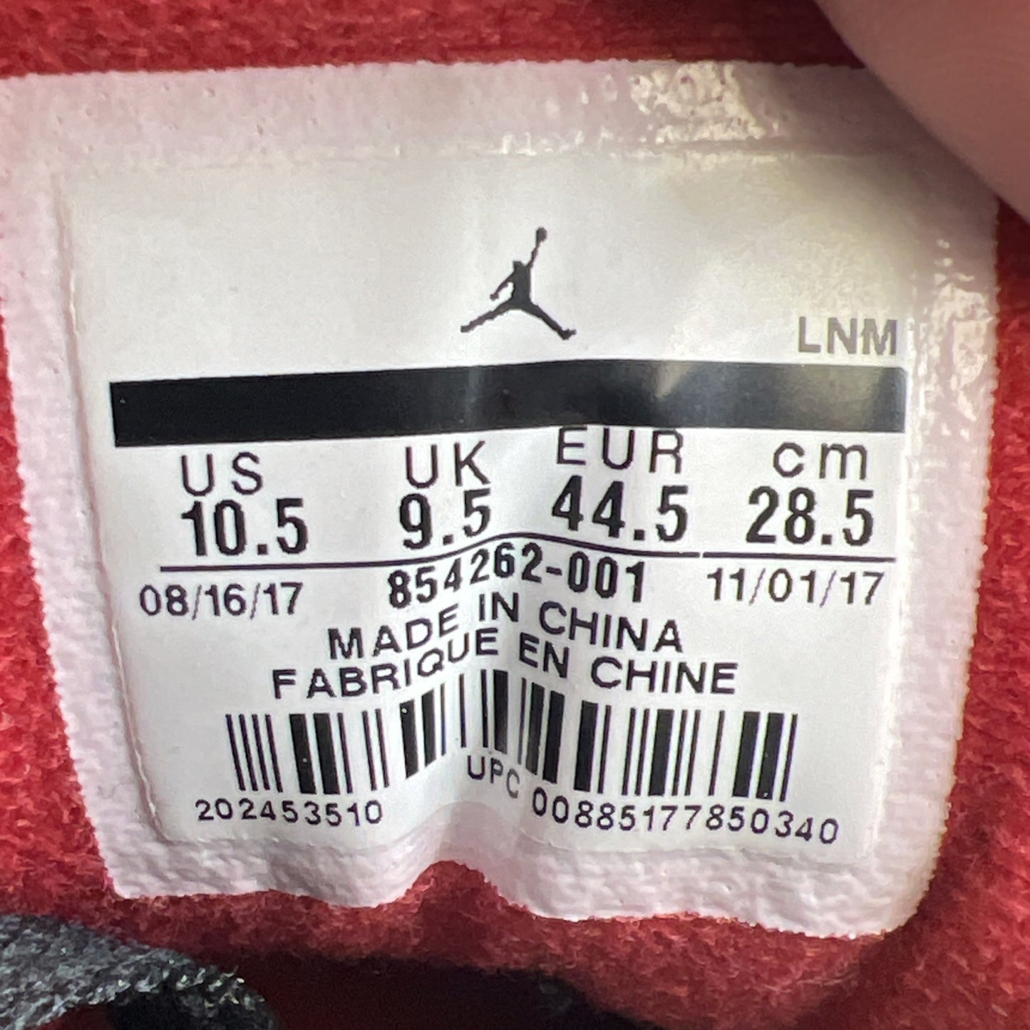 Size 10.5 - Air Jordan 3 Retro OG Mid Black Cement (854262-001)