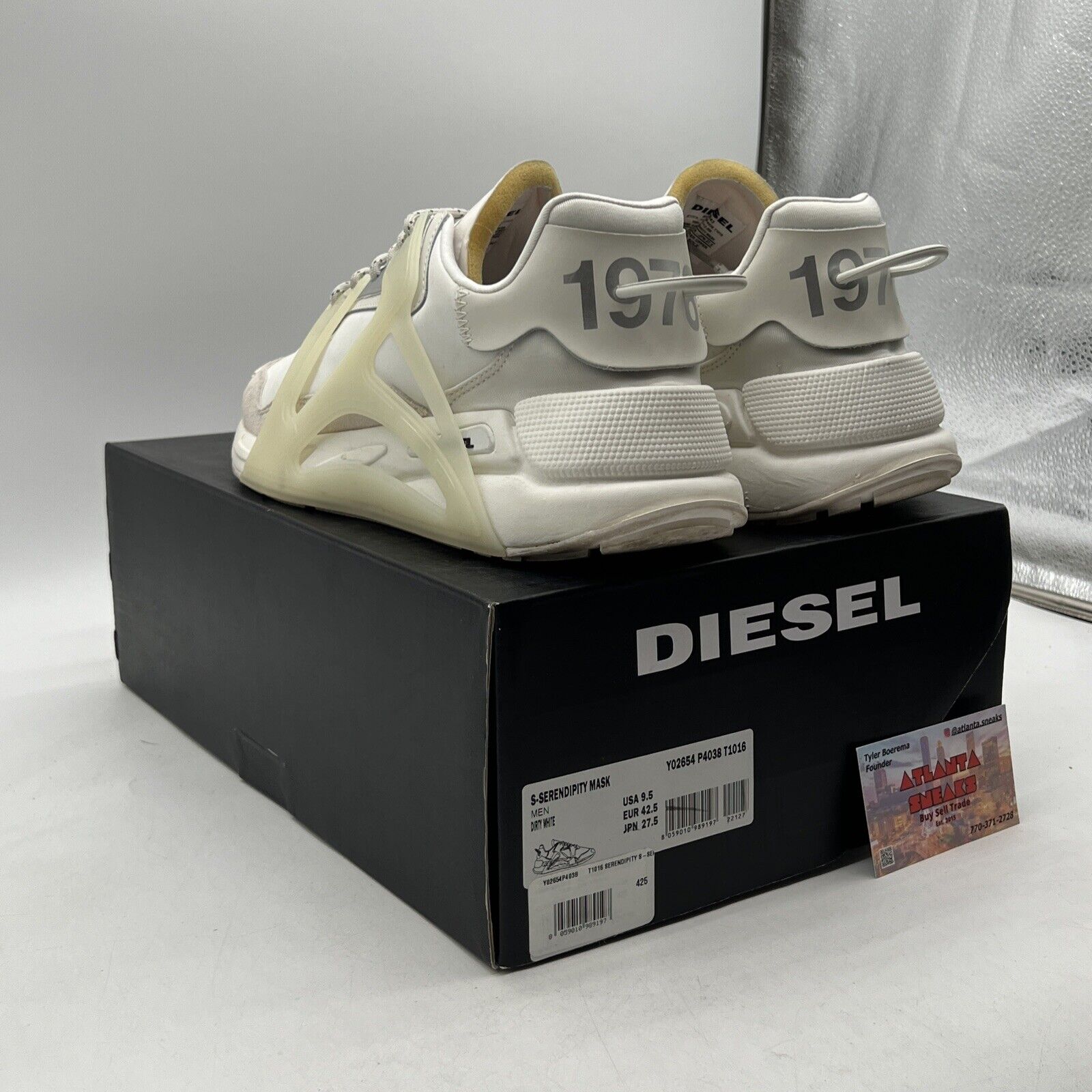 Size 9.5 - Diesel Shoes Serendipity Mask Running Sneakers (Y02654-P4038-T1016)