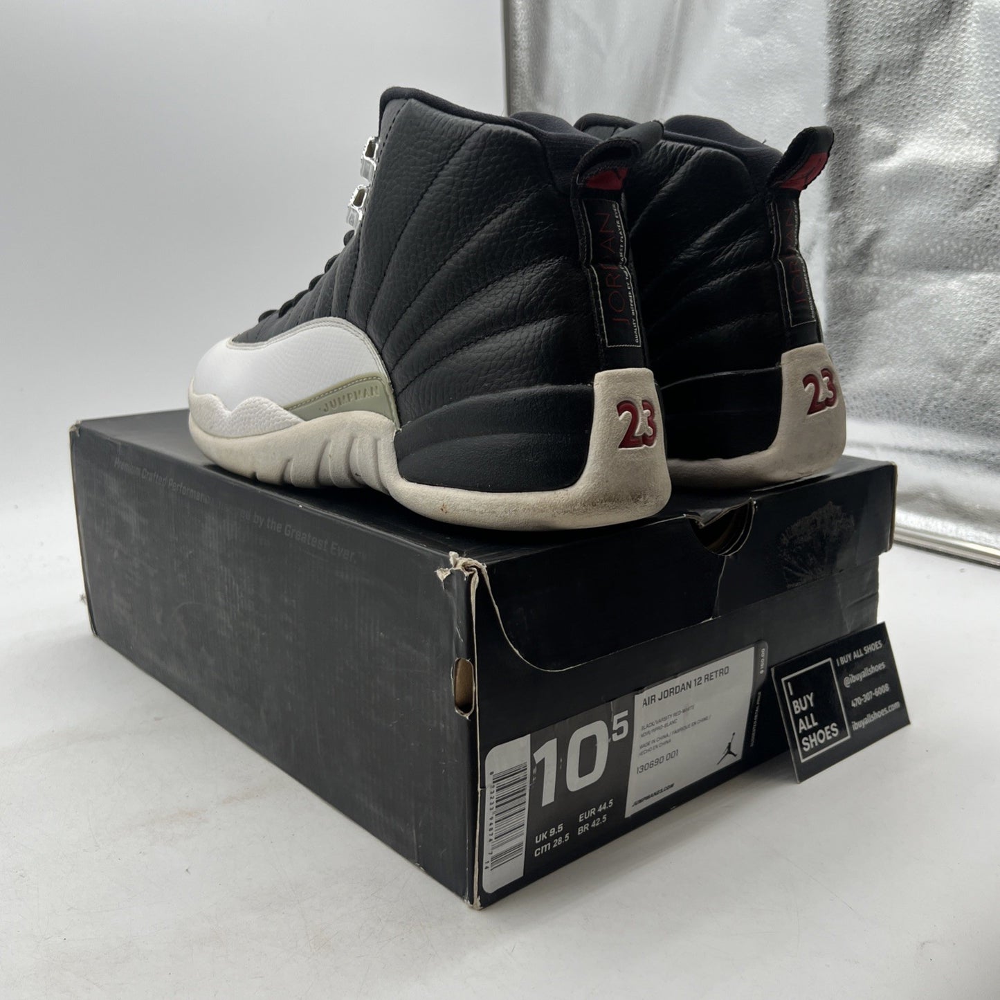 Size 10.5 - Air Jordan 12 Retro 2012 Playoff (130690-001)