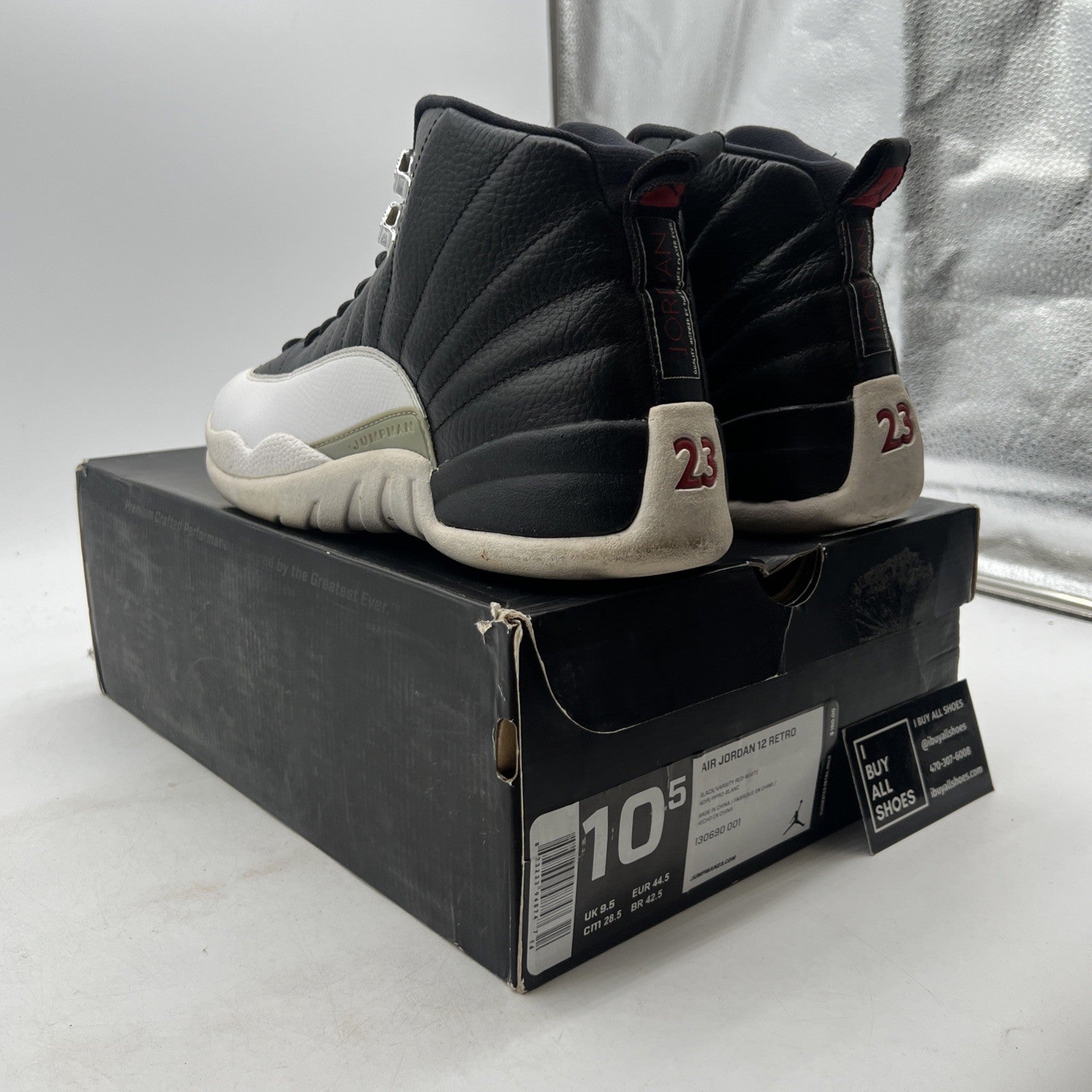 Size 10.5 - Air Jordan 12 Retro 2012 Playoff (130690-001)