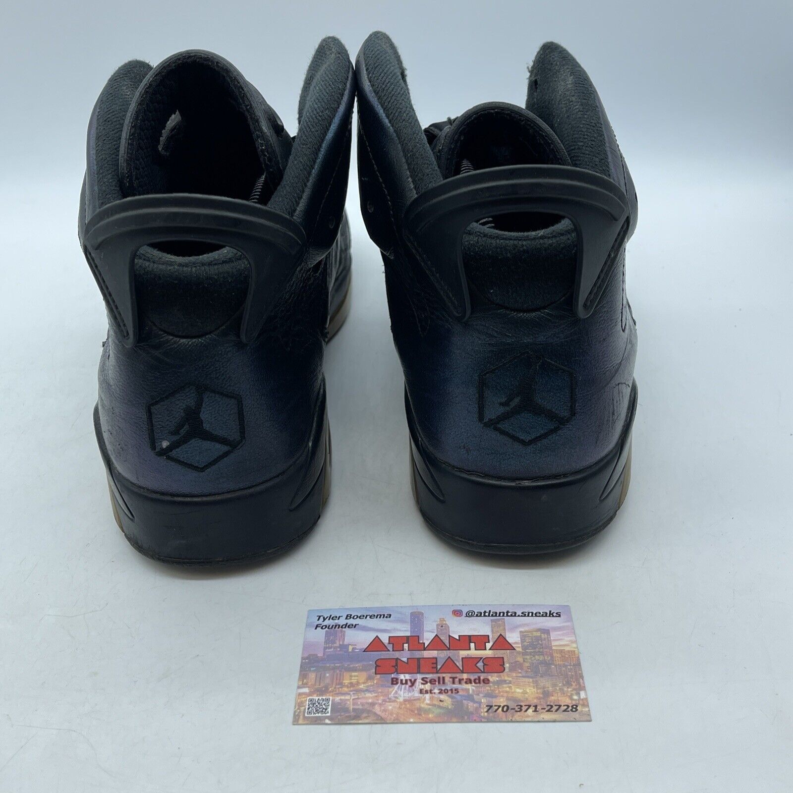 Size 8.5 - Air Jordan 6 Retro All Star - Chameleon Black Leather (907961-015)